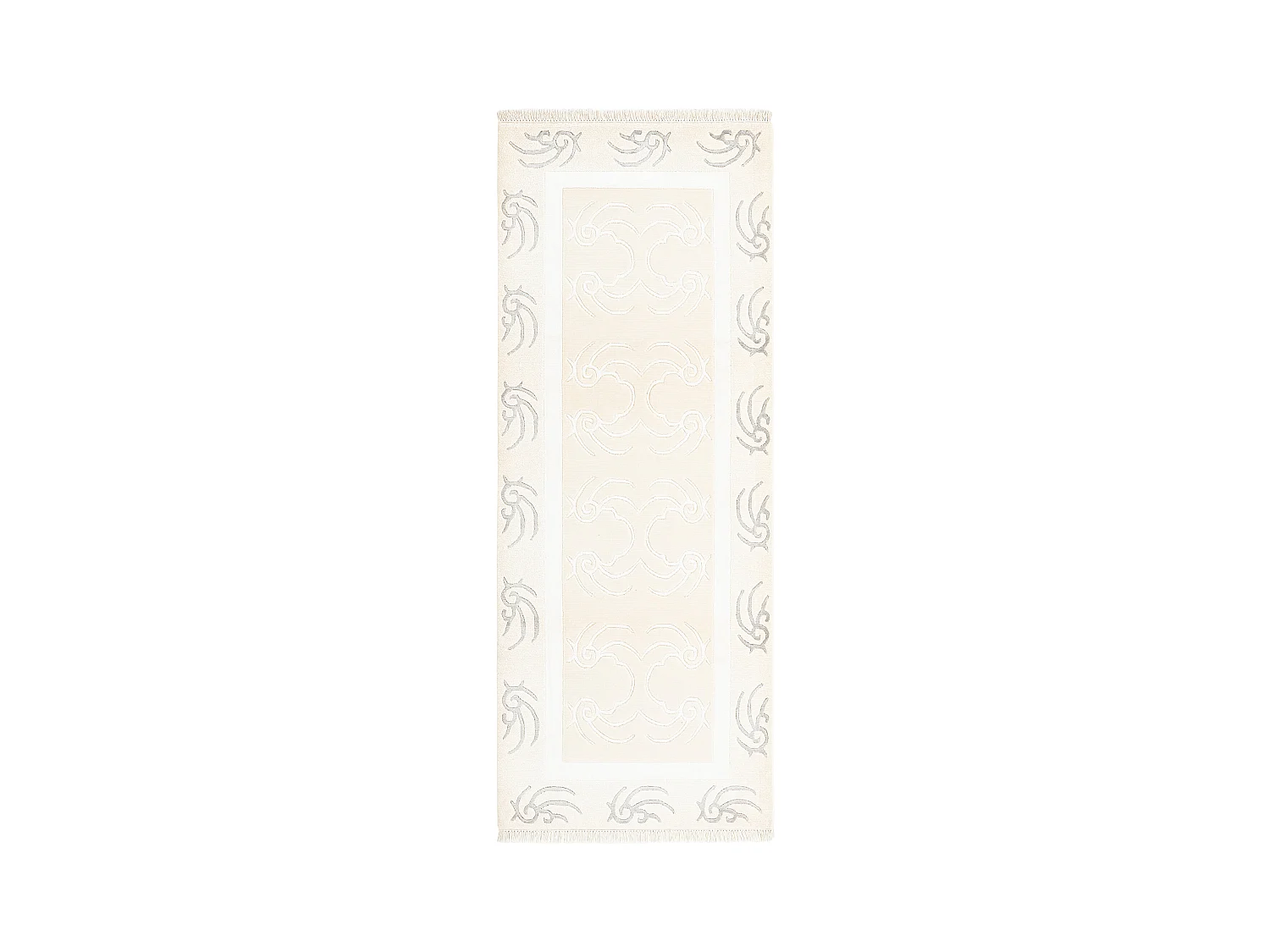 Tapis de couloir en laine 79x206 beige Darya