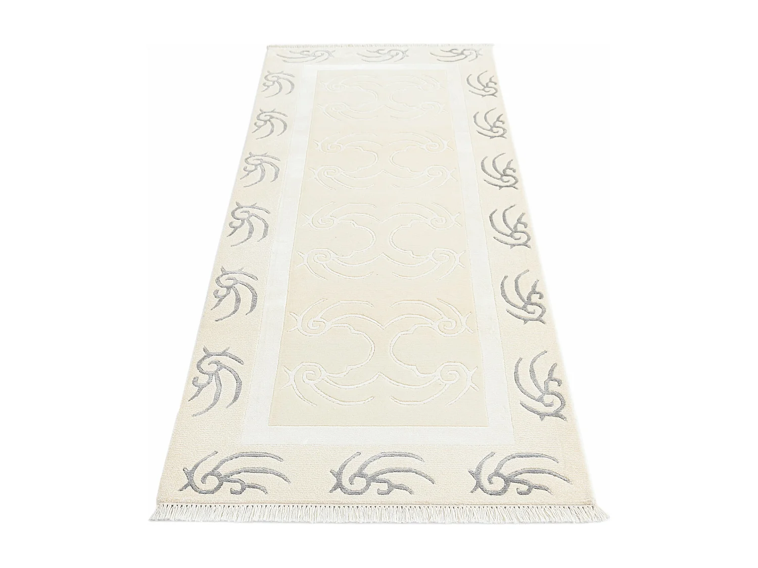 Tapis de couloir en laine 79x206 beige Darya
