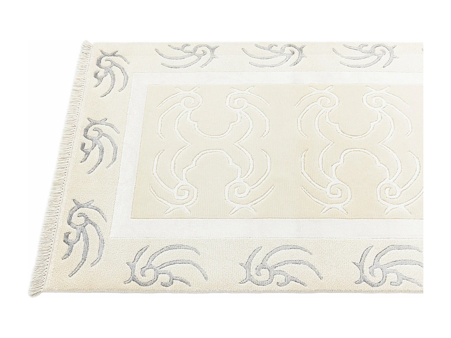 Tapis de couloir en laine 79x206 beige Darya
