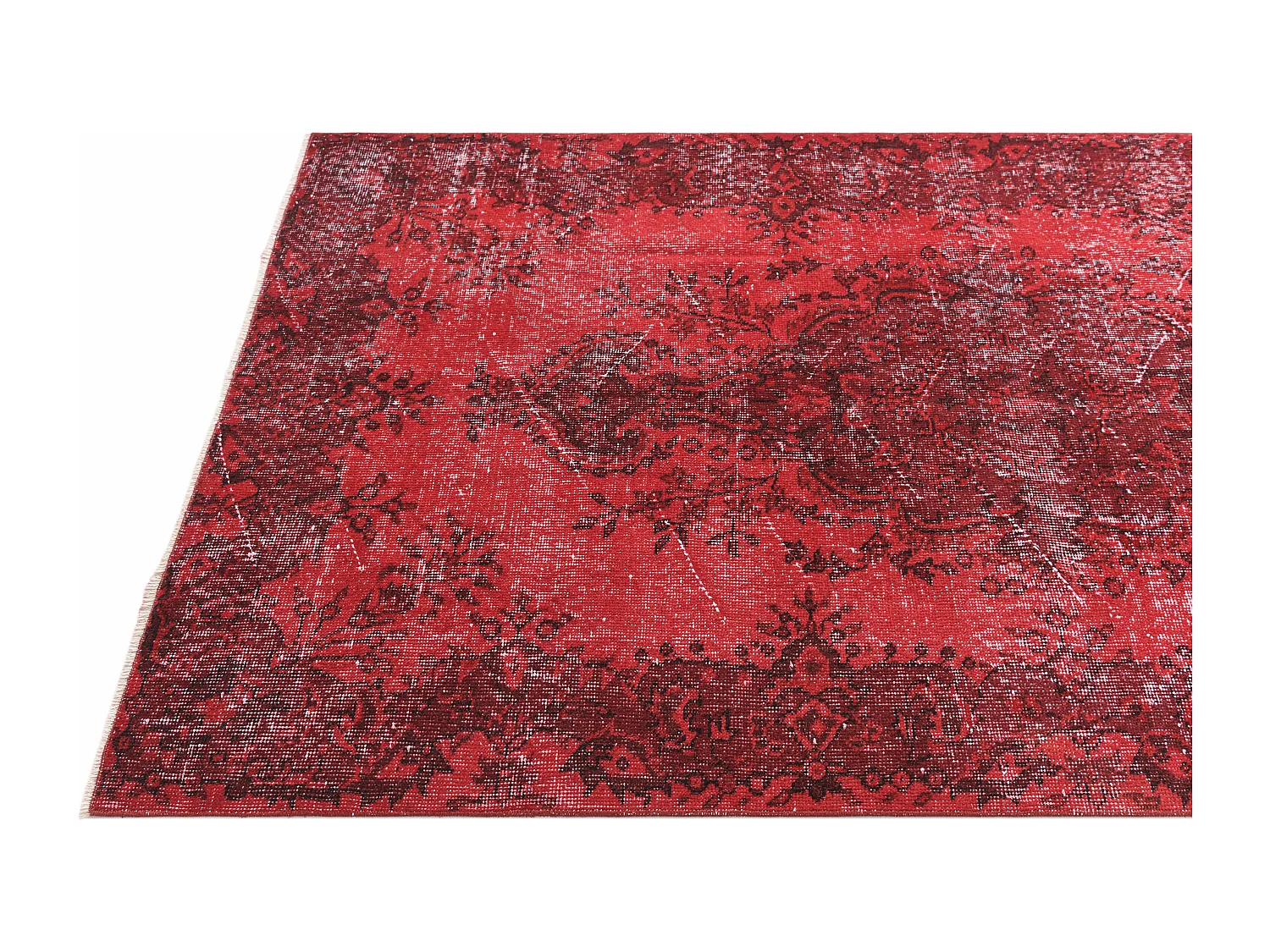 Tapis de laine 114x213 rouge Ultra Vintage