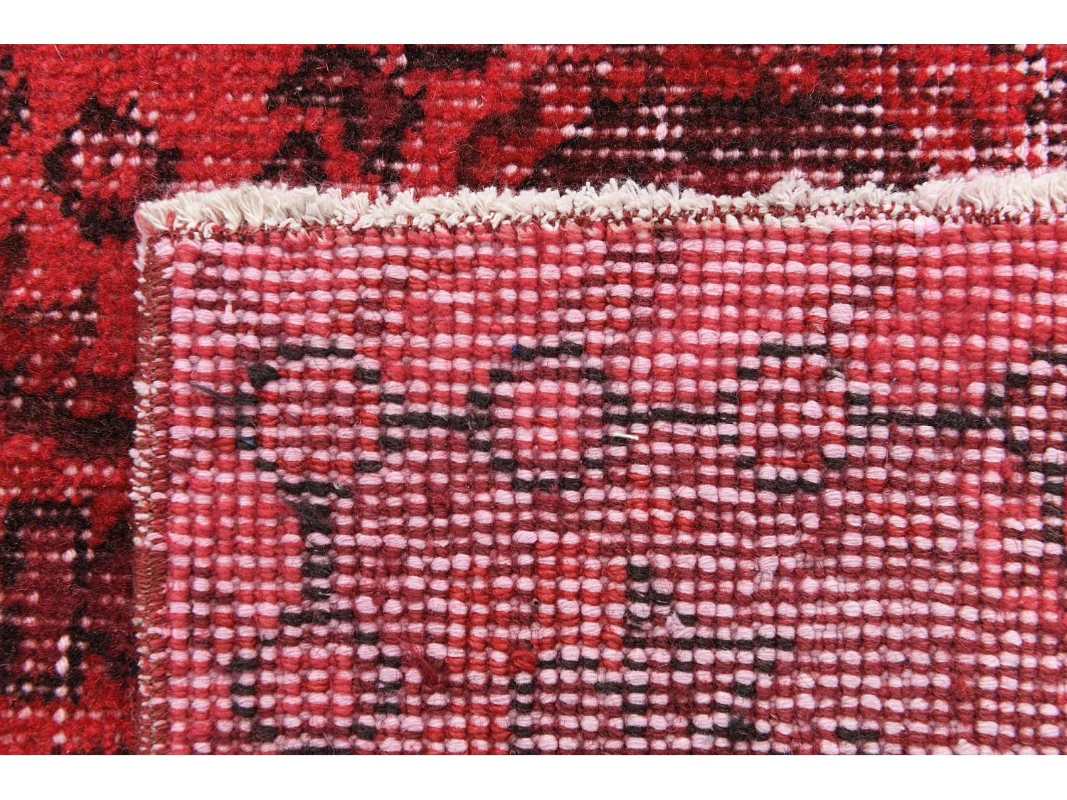 Tapis de laine 114x213 rouge Ultra Vintage