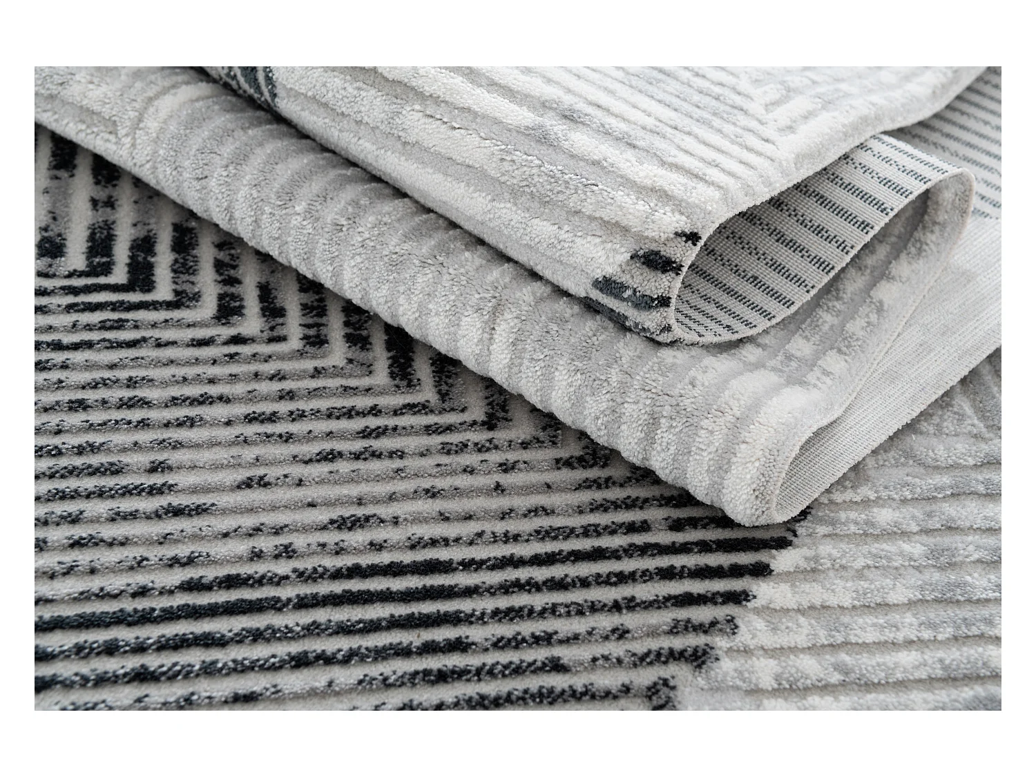 Teppich 215x305 Hellgrau Davos Grecian