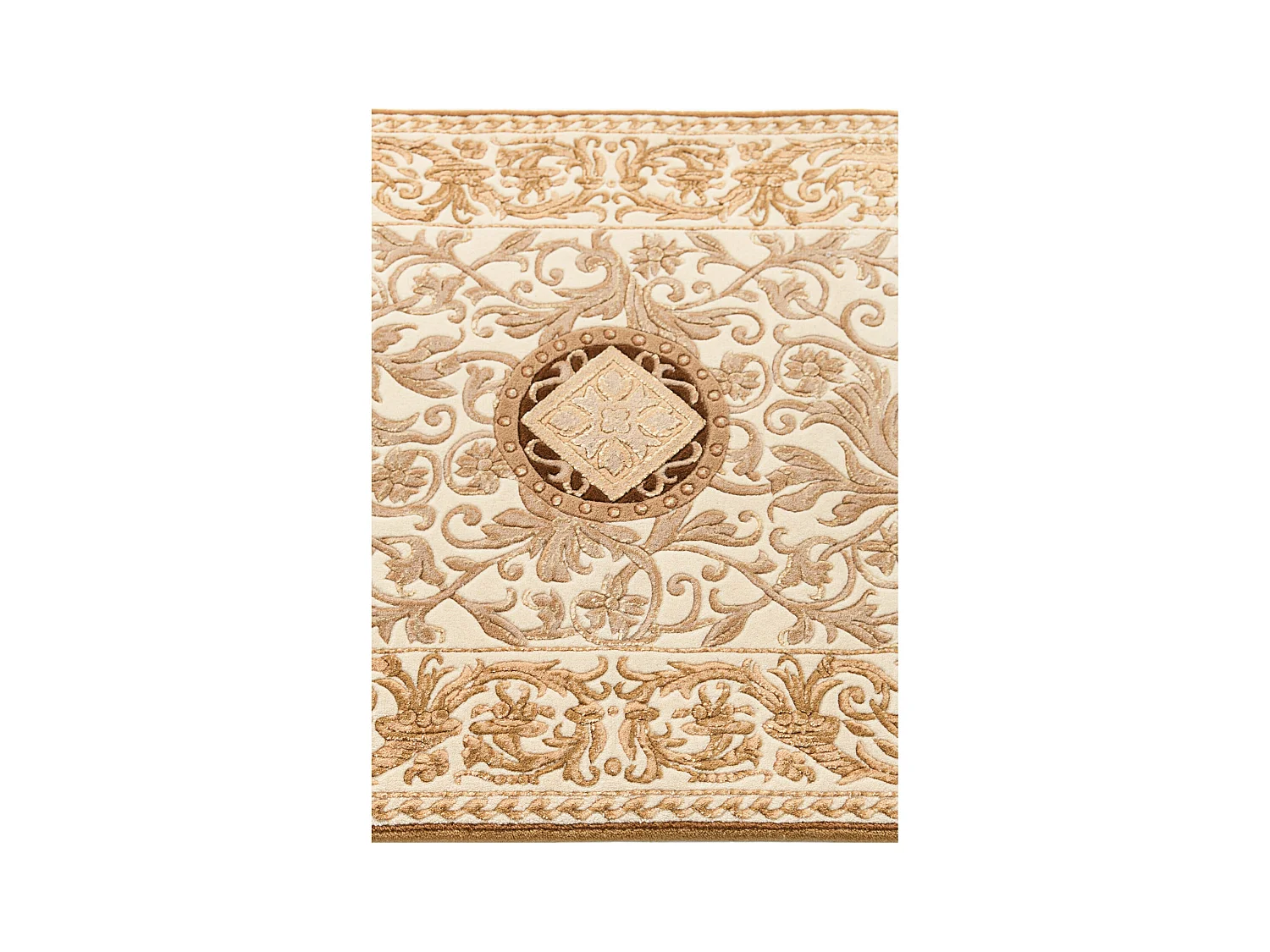 Tapis de couloir en laine 81x300 brun Darya