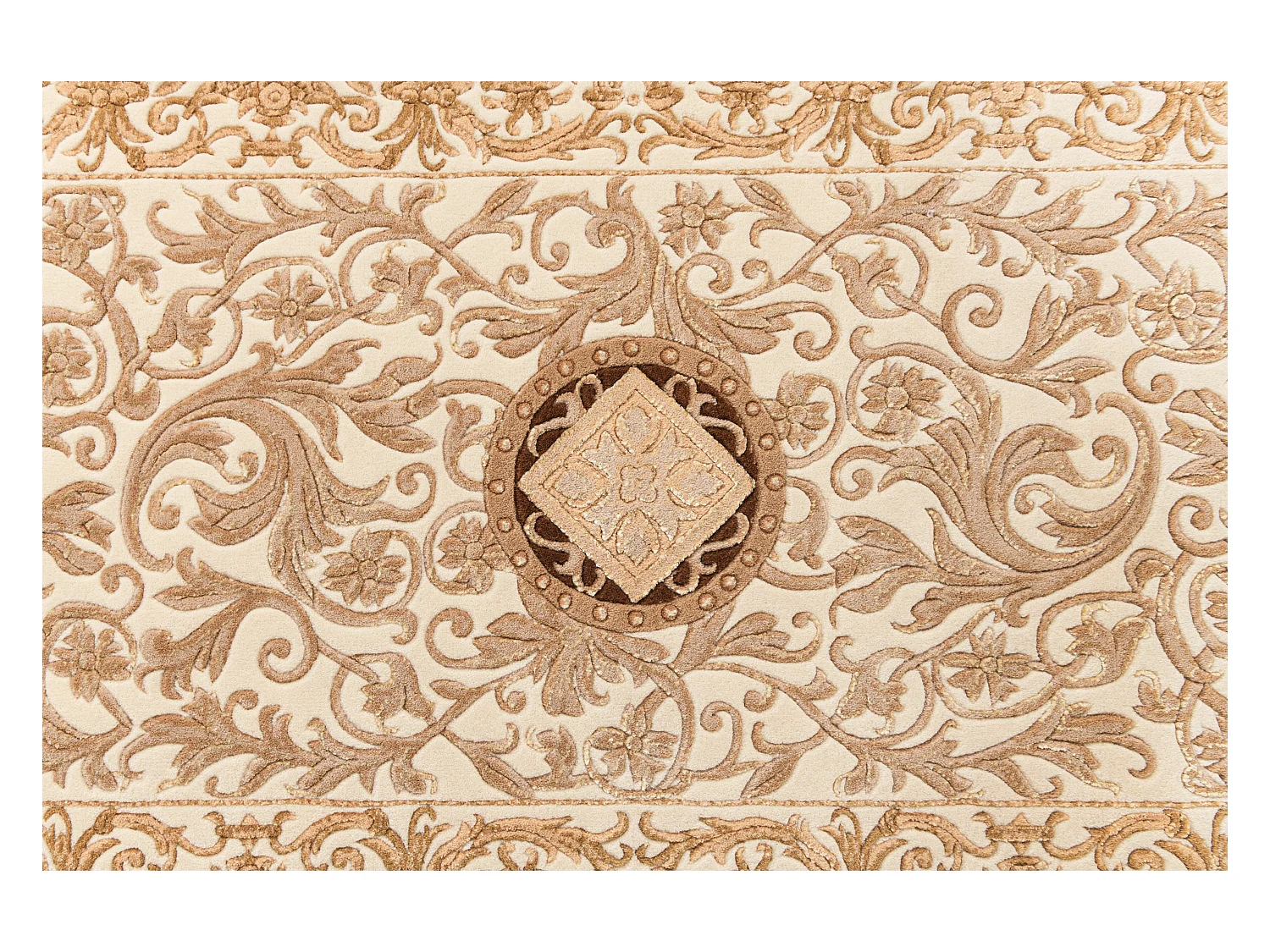 Tapis de couloir en laine 81x300 brun Darya