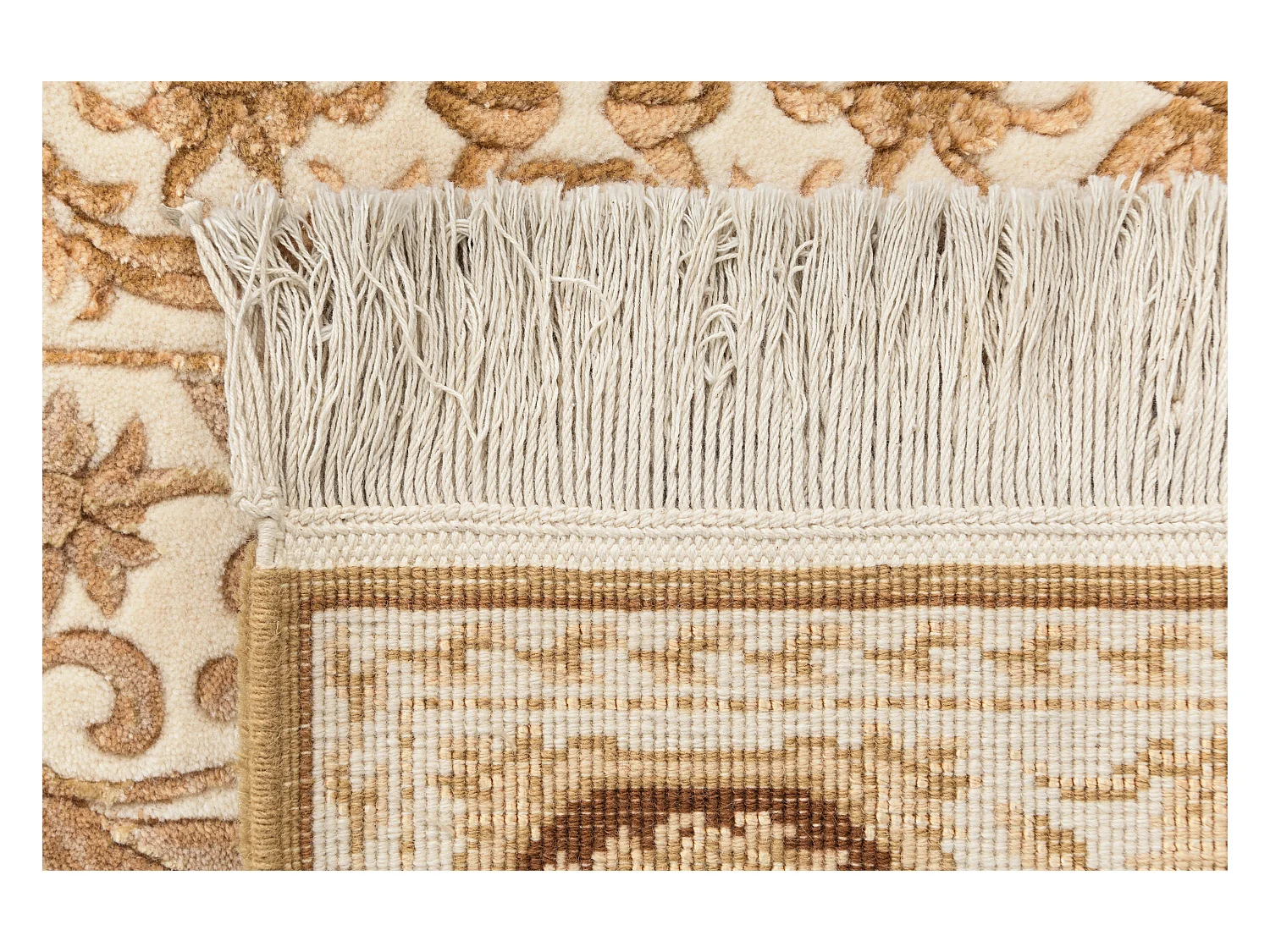 Tapis de couloir en laine 81x300 brun Darya