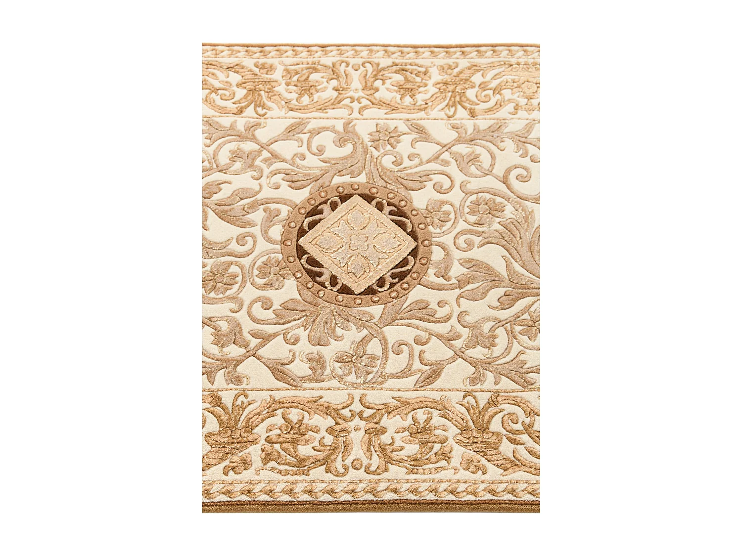 Tapis de couloir en laine 81x300 brun Darya