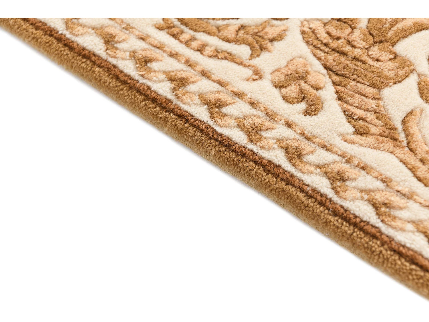 Tapis de couloir en laine 81x300 brun Darya