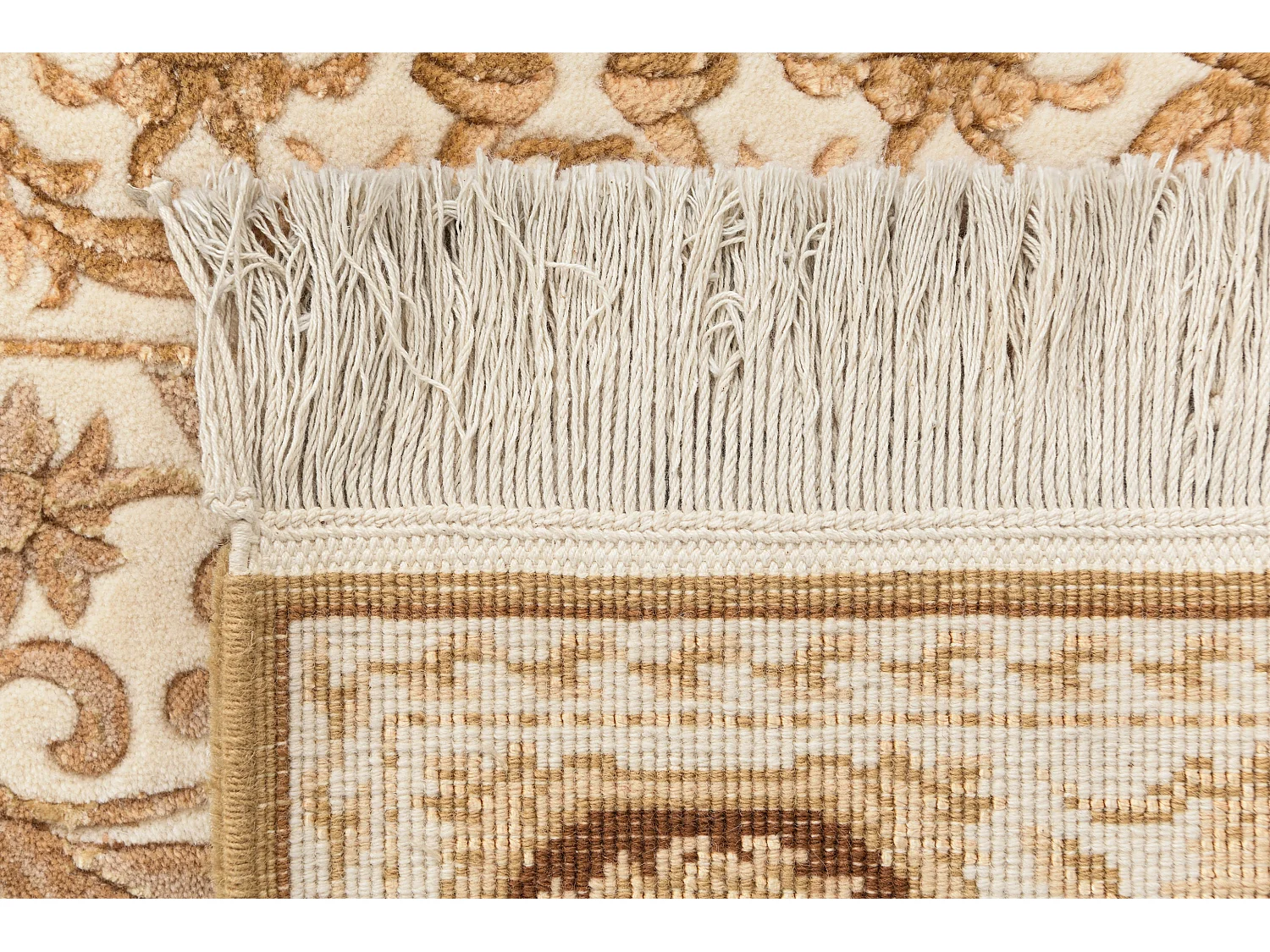 Tapis de couloir en laine 81x300 brun Darya