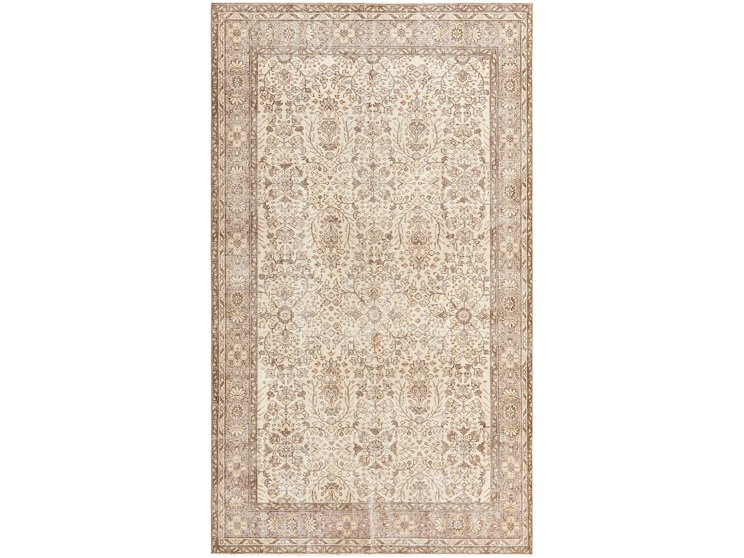 Tapis de laine 165x284 brun Ultra Vintage
