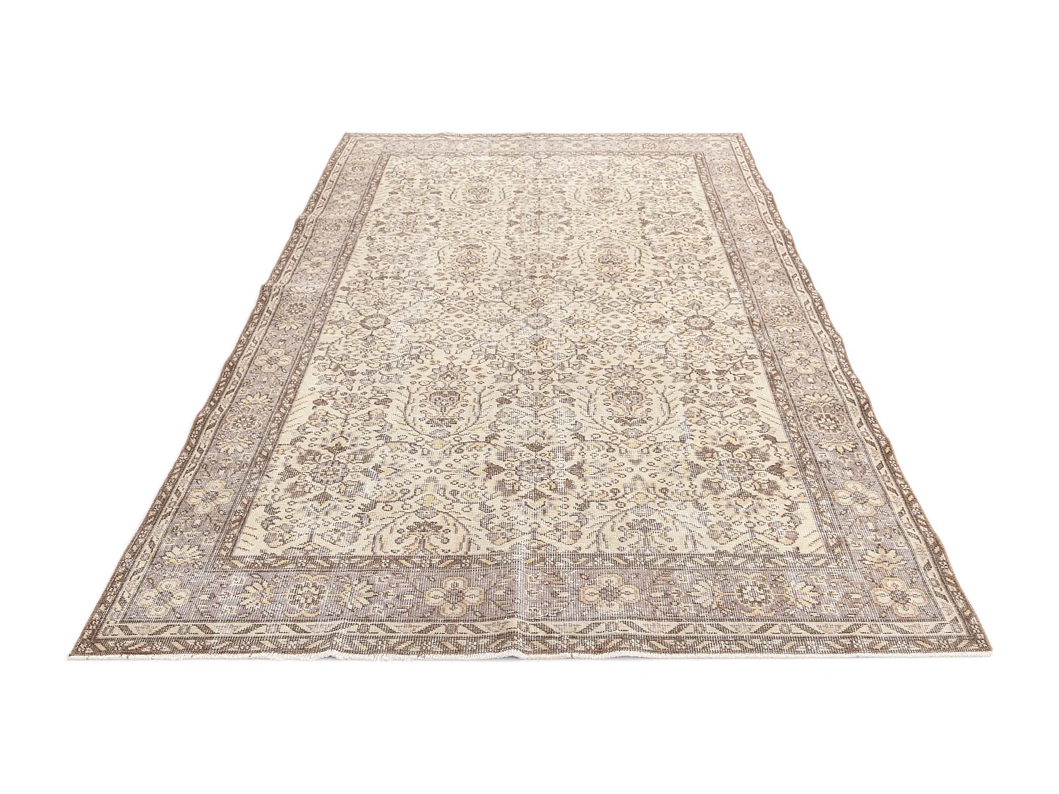 Tapis de laine 165x284 brun Ultra Vintage
