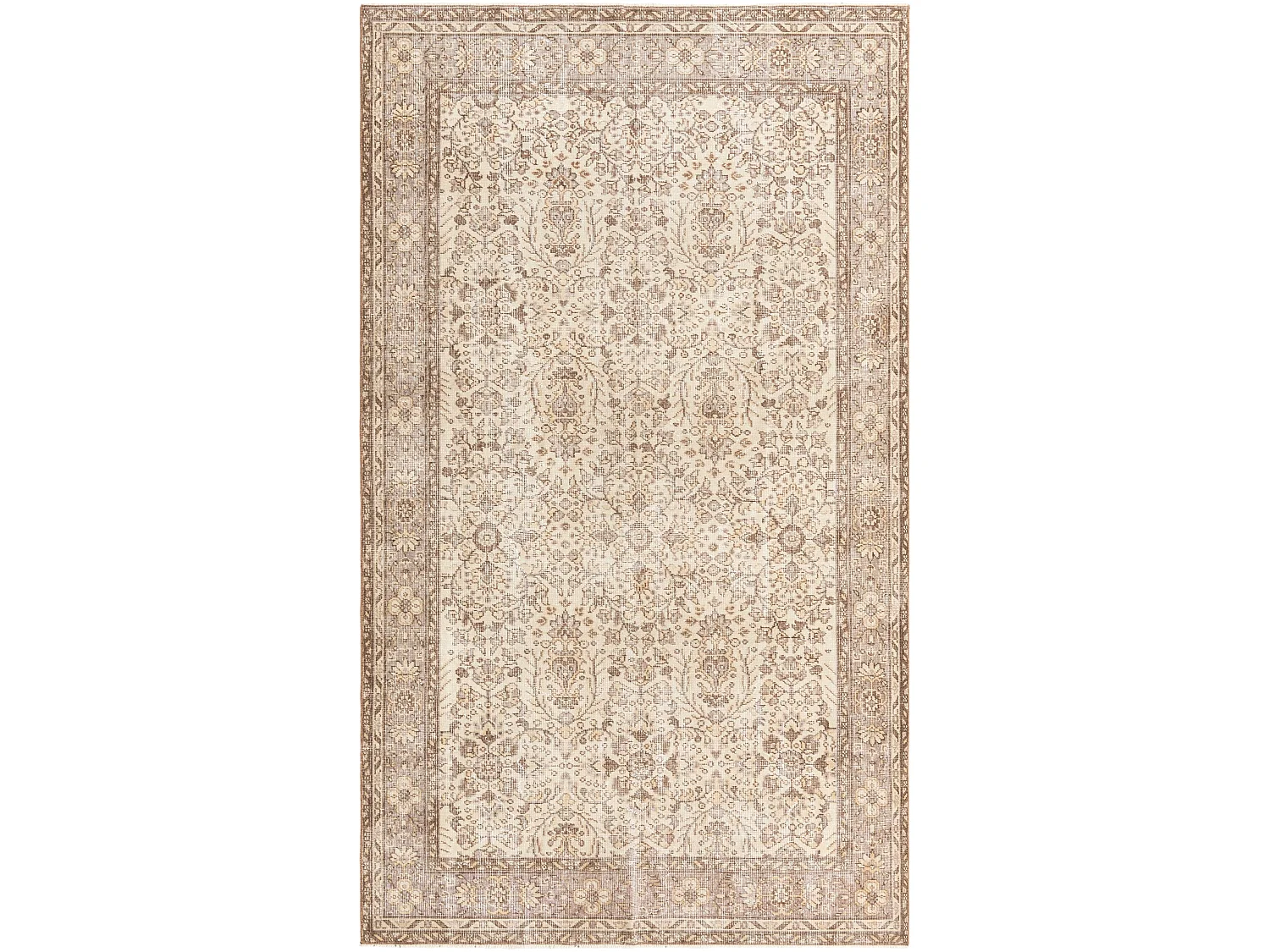 Tapis de laine 165x284 brun Ultra Vintage