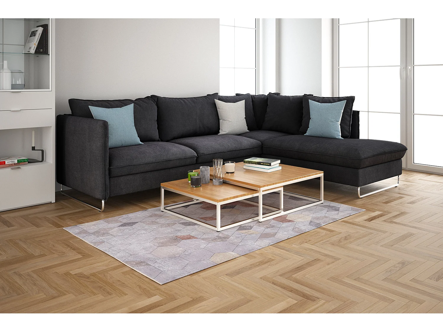 Tappeto 65x185 beige Kriens Octa