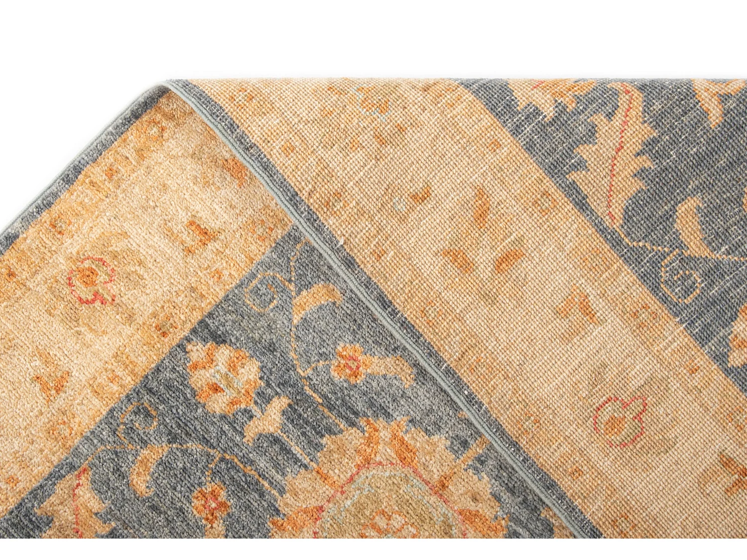 Läufer-Wollteppich 76x682 Beige Kaizar