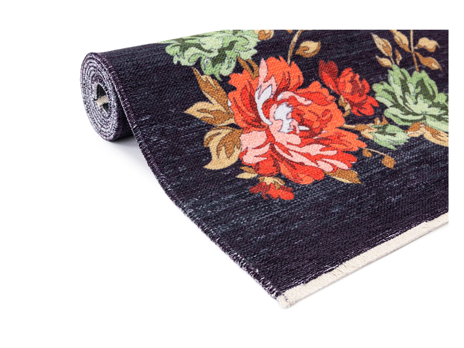 Tapis de couloir en laine 76x682 beige Kaizar