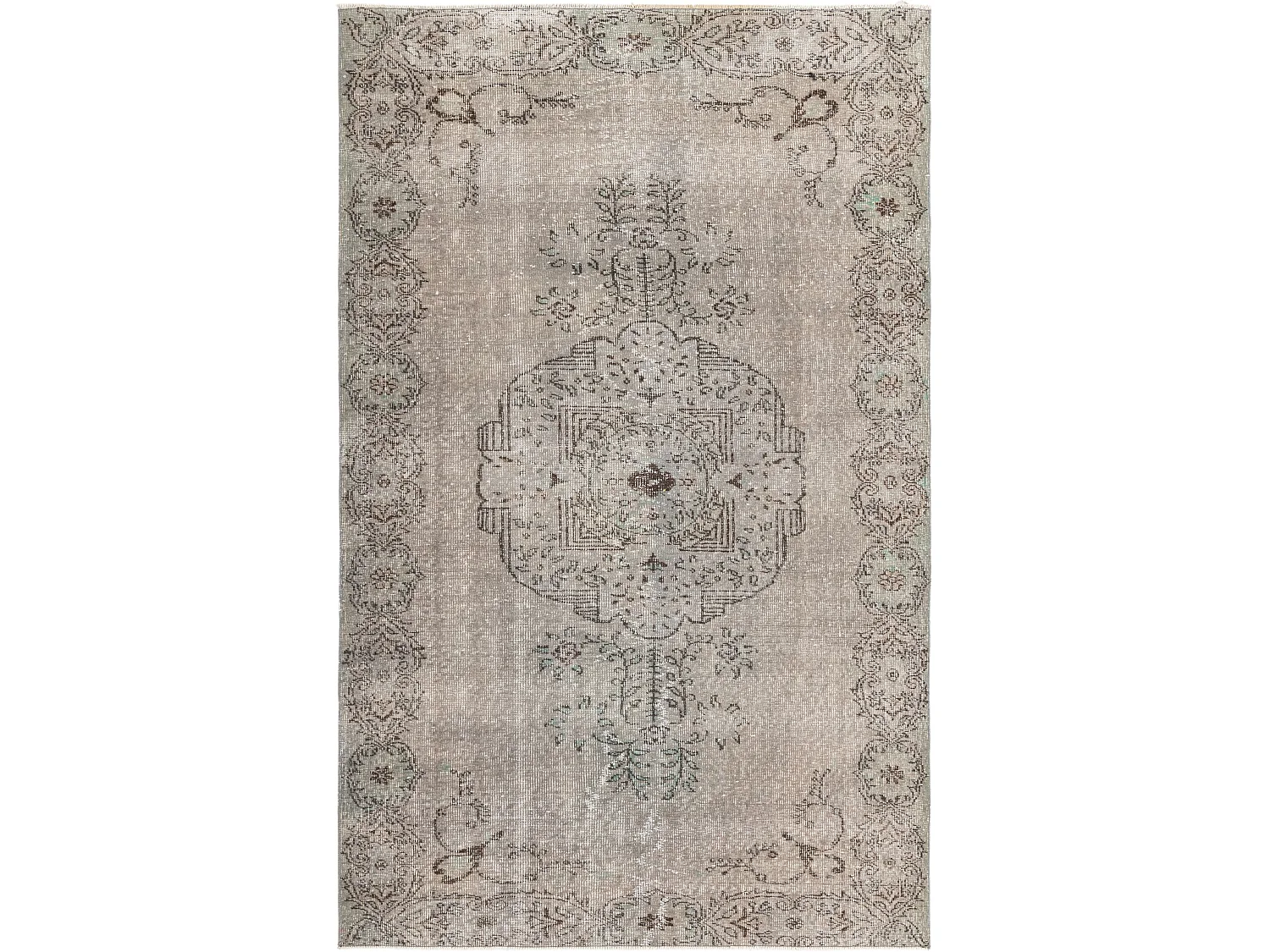 Wollteppich 178x277 Grau Ultra Vintage