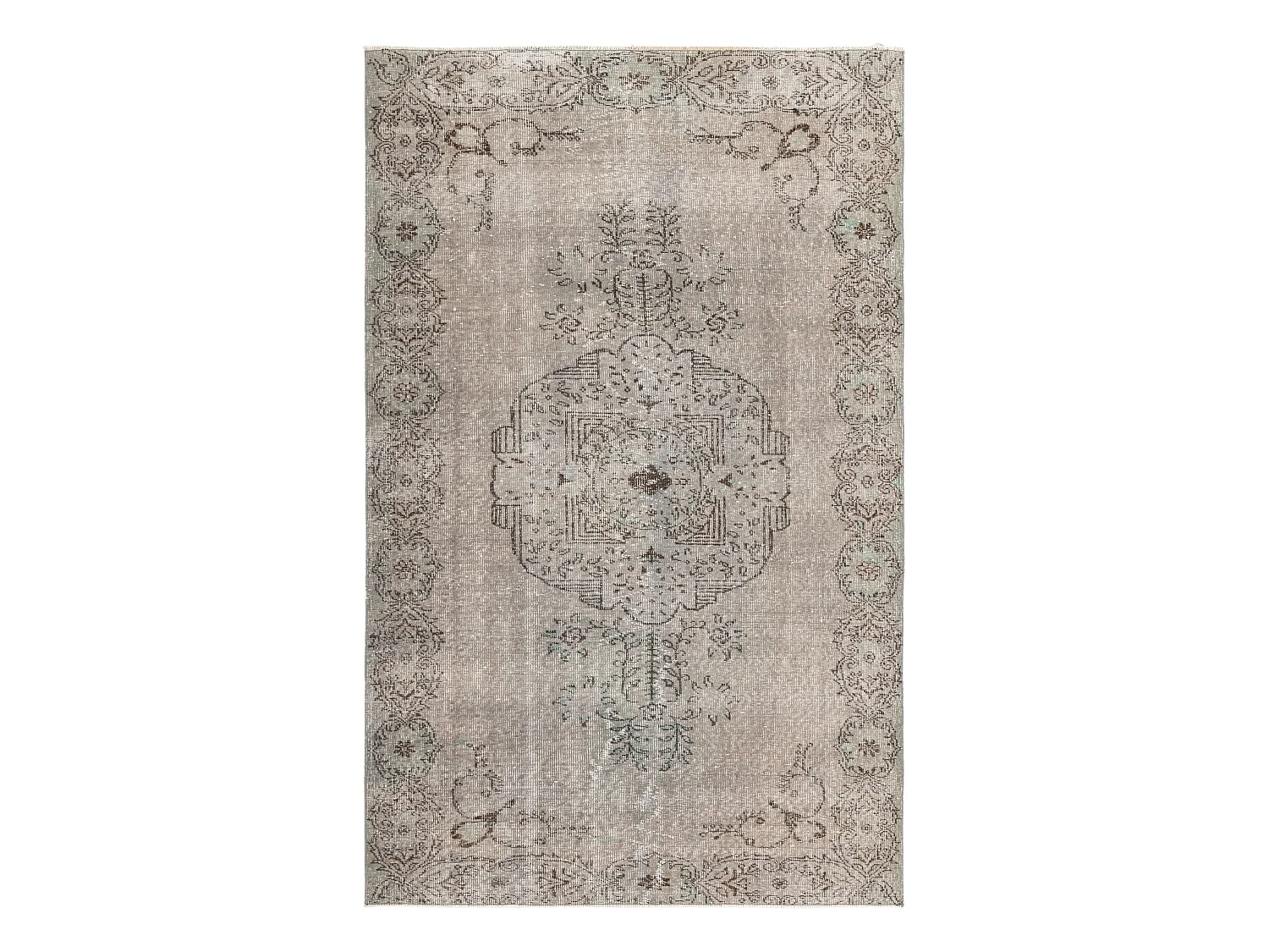 Wollteppich 178x277 Grau Ultra Vintage