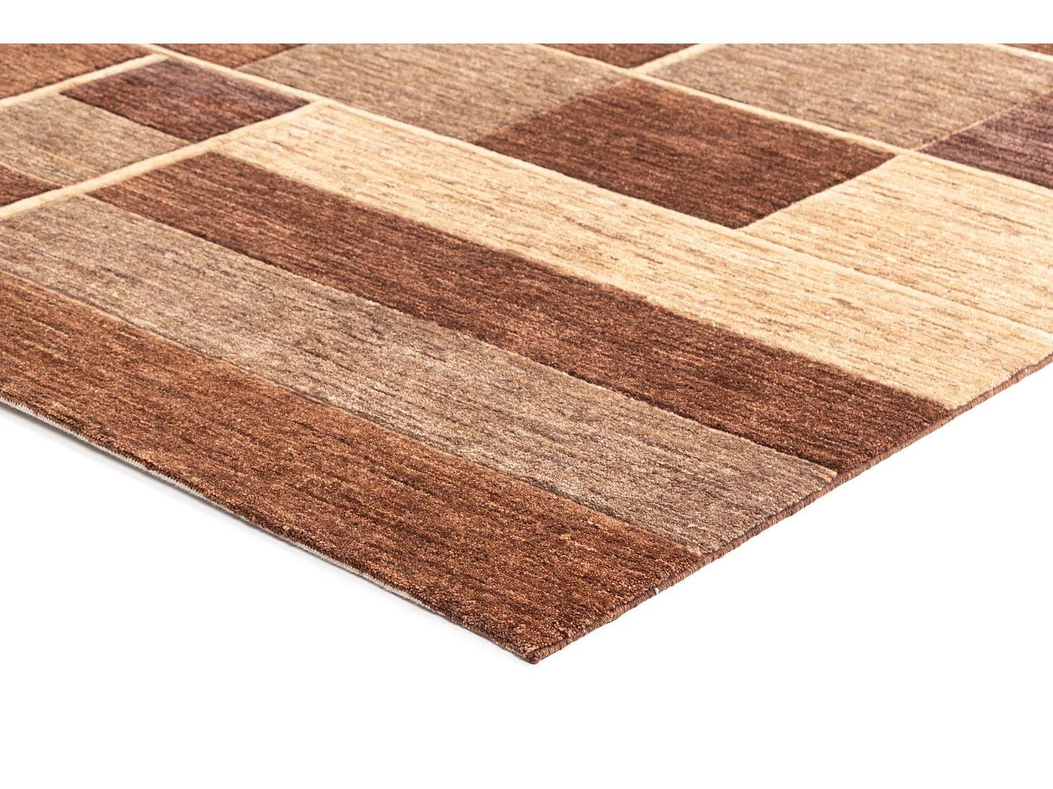 Wollteppich 203x279 Braun Juma