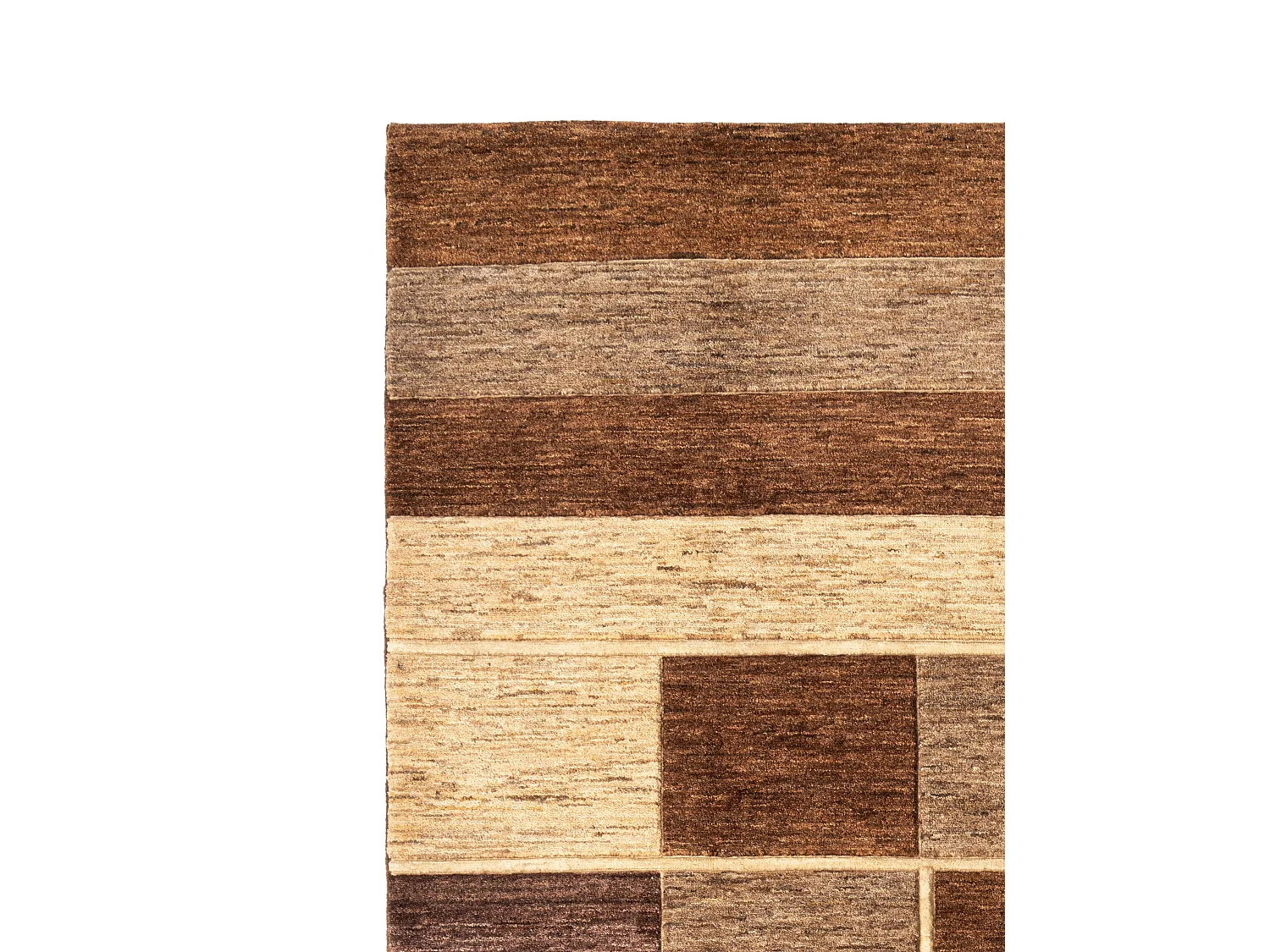 Wollteppich 203x279 Braun Juma