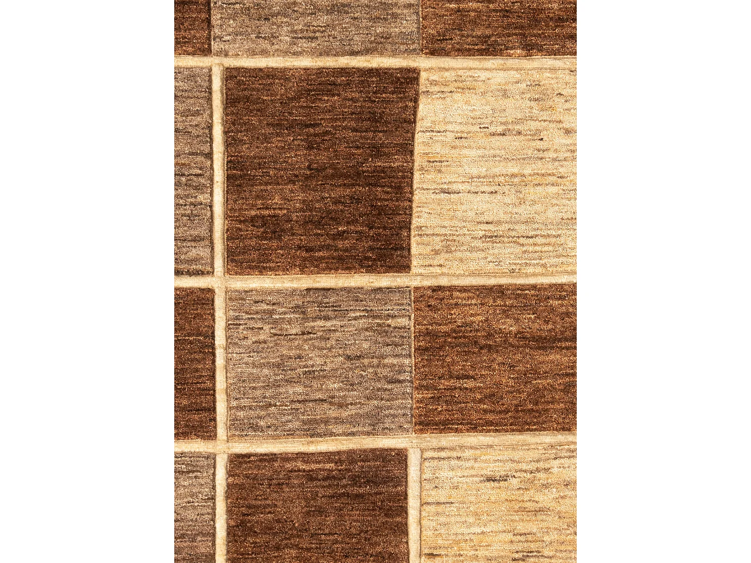 Wollteppich 203x279 Braun Juma