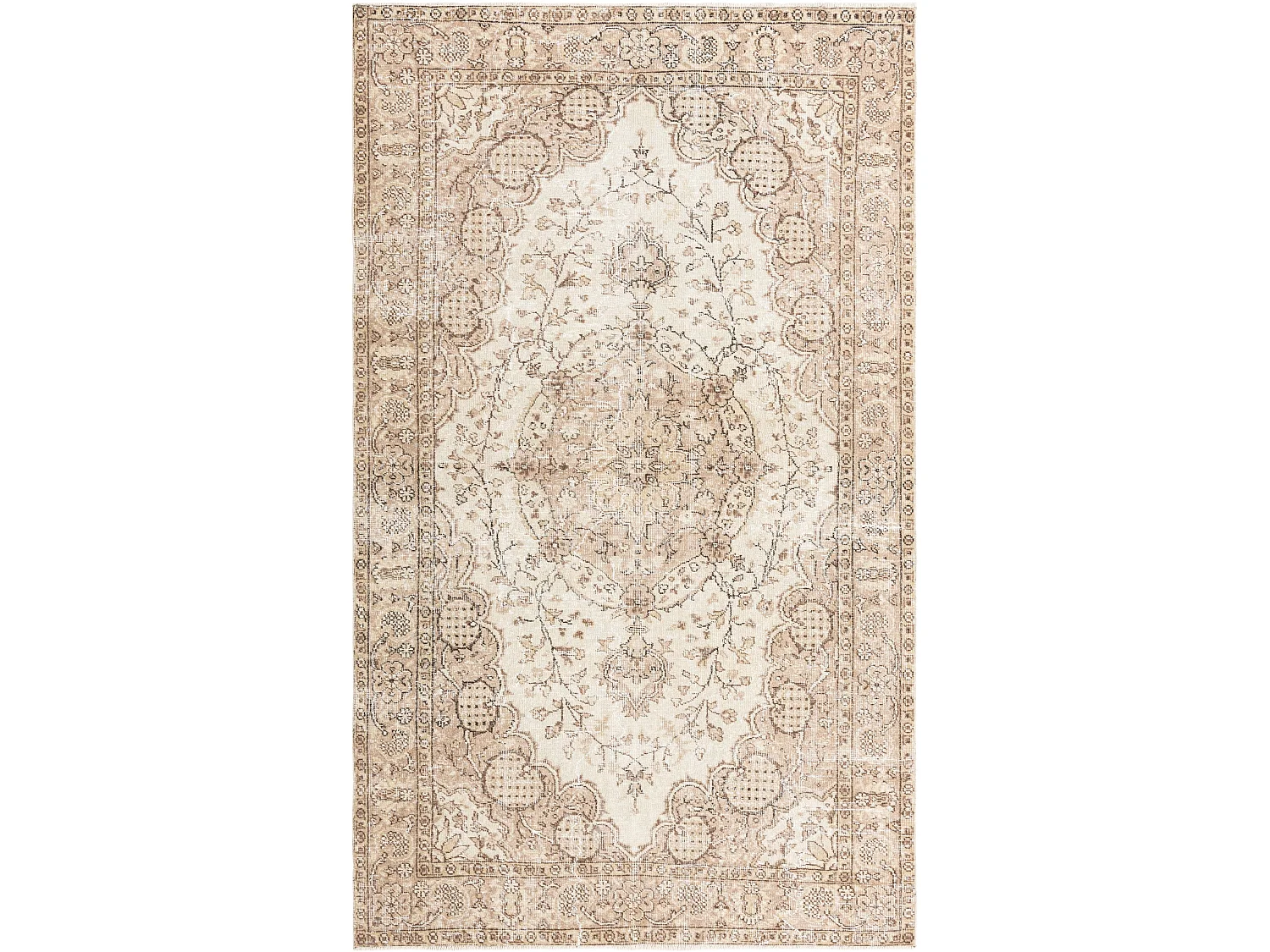 Tapis de laine 165x274 brun Ultra Vintage