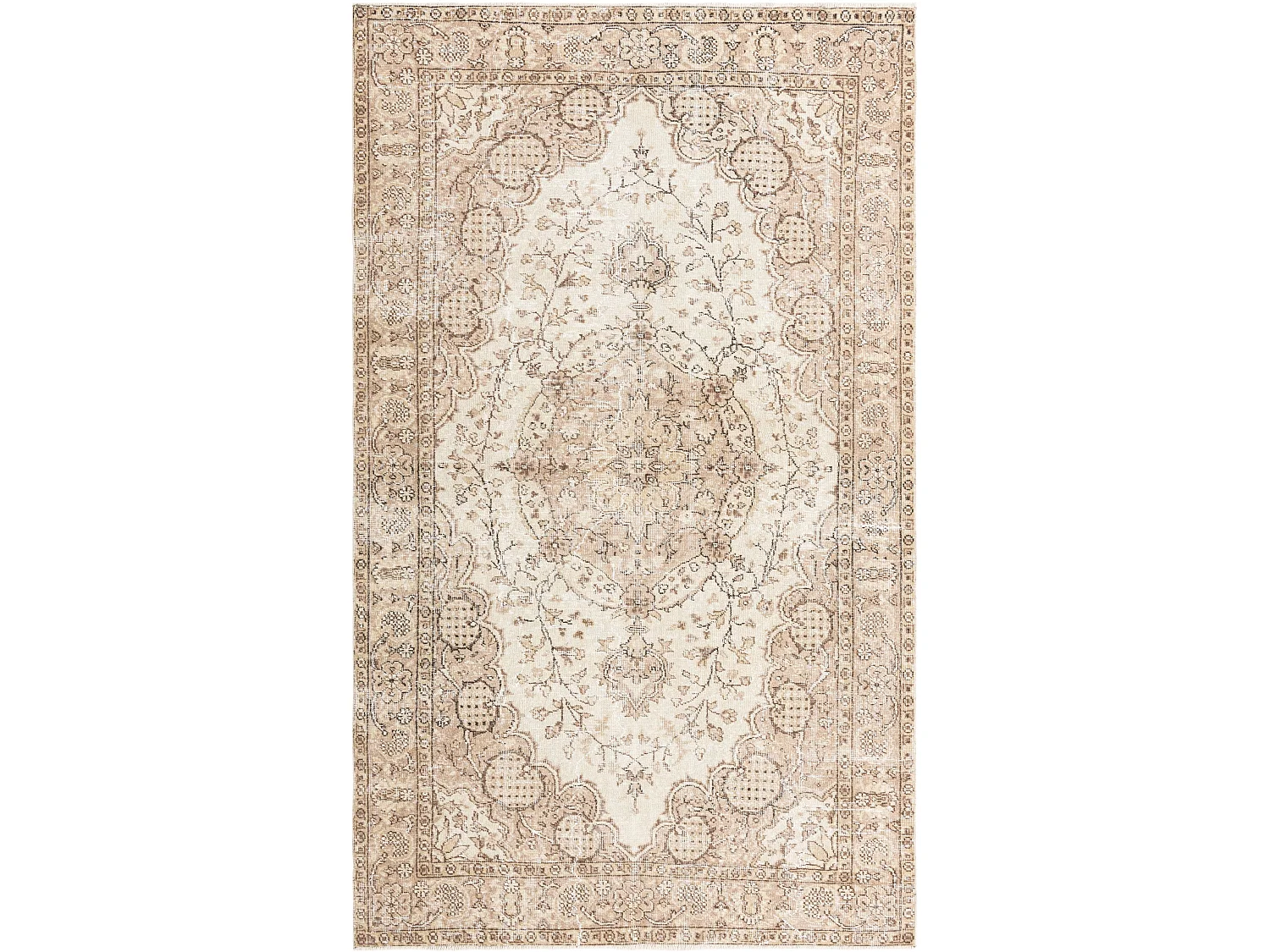 Tapis de laine 165x274 brun Ultra Vintage