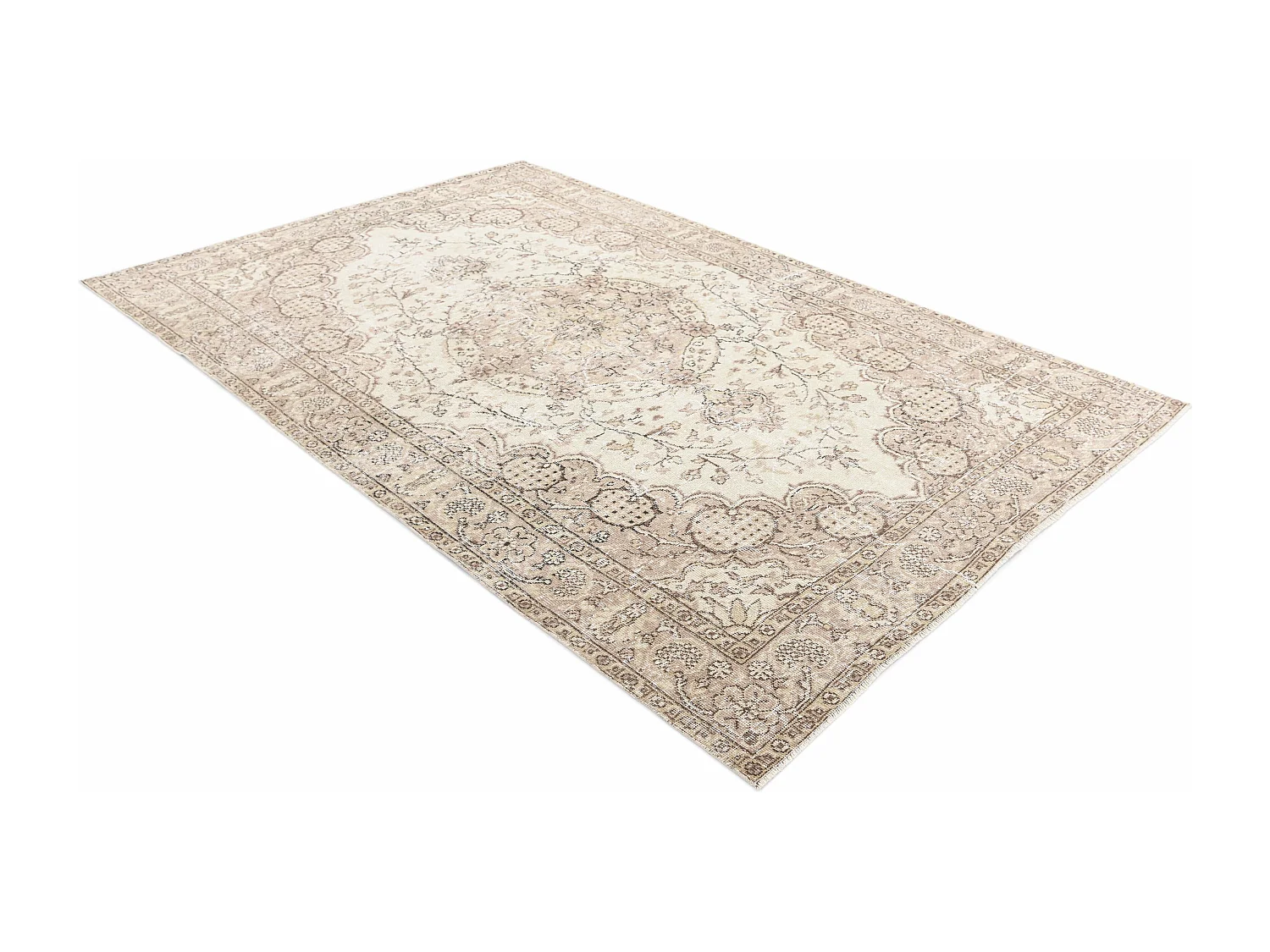 Tapis de laine 165x274 brun Ultra Vintage