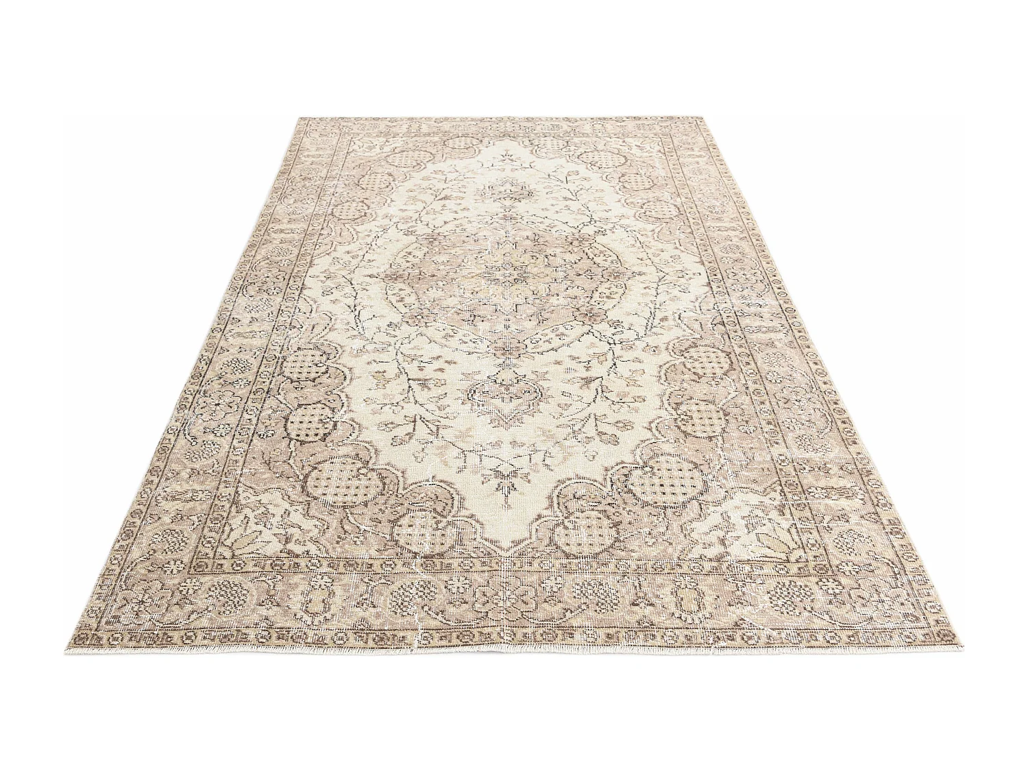 Tapis de laine 165x274 brun Ultra Vintage