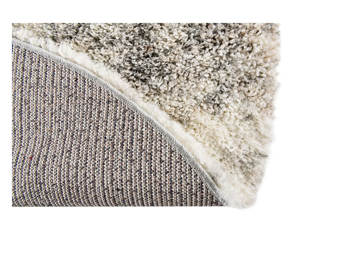 Hoogpolig tapijt 185x185 Beige - Bruin Lachen Haze