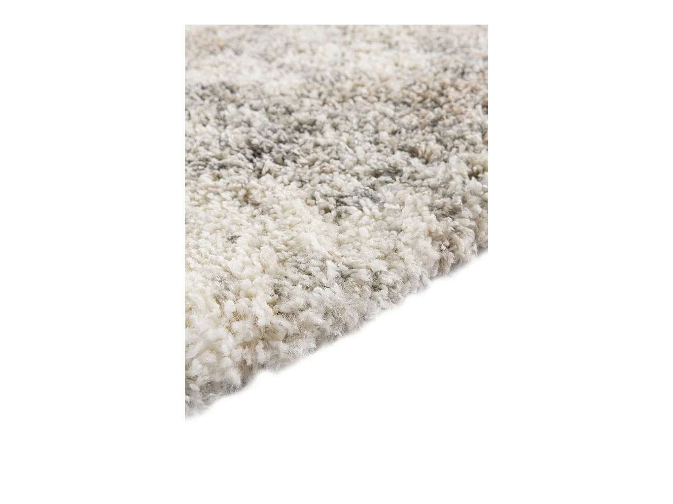 Hoogpolig tapijt 185x185 Beige - Bruin Lachen Haze