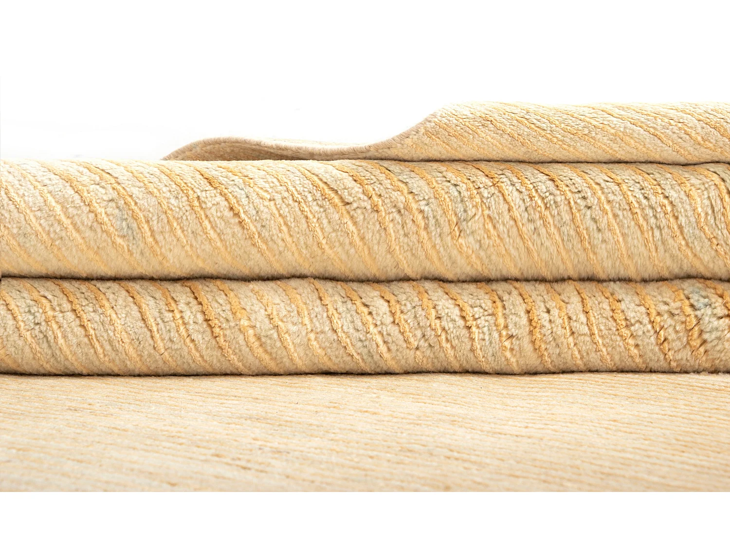 Wollteppich 152x194 Beige Juma