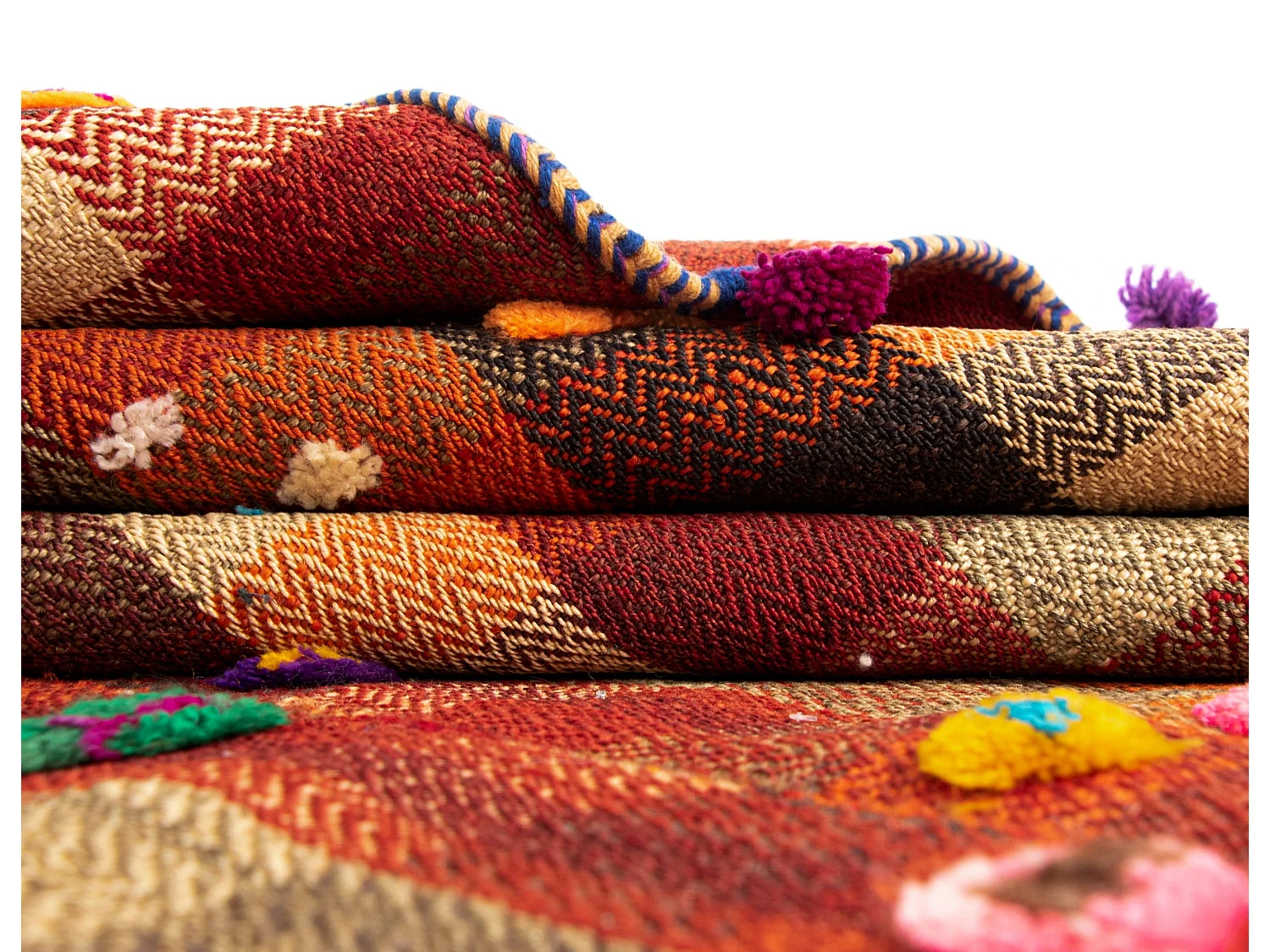 Wollteppich 148x230 Orange Jajim