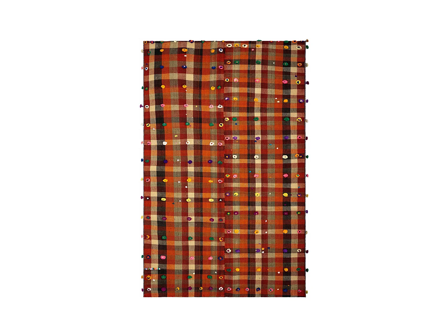 Tapis de laine 148x230 orange Jajim
