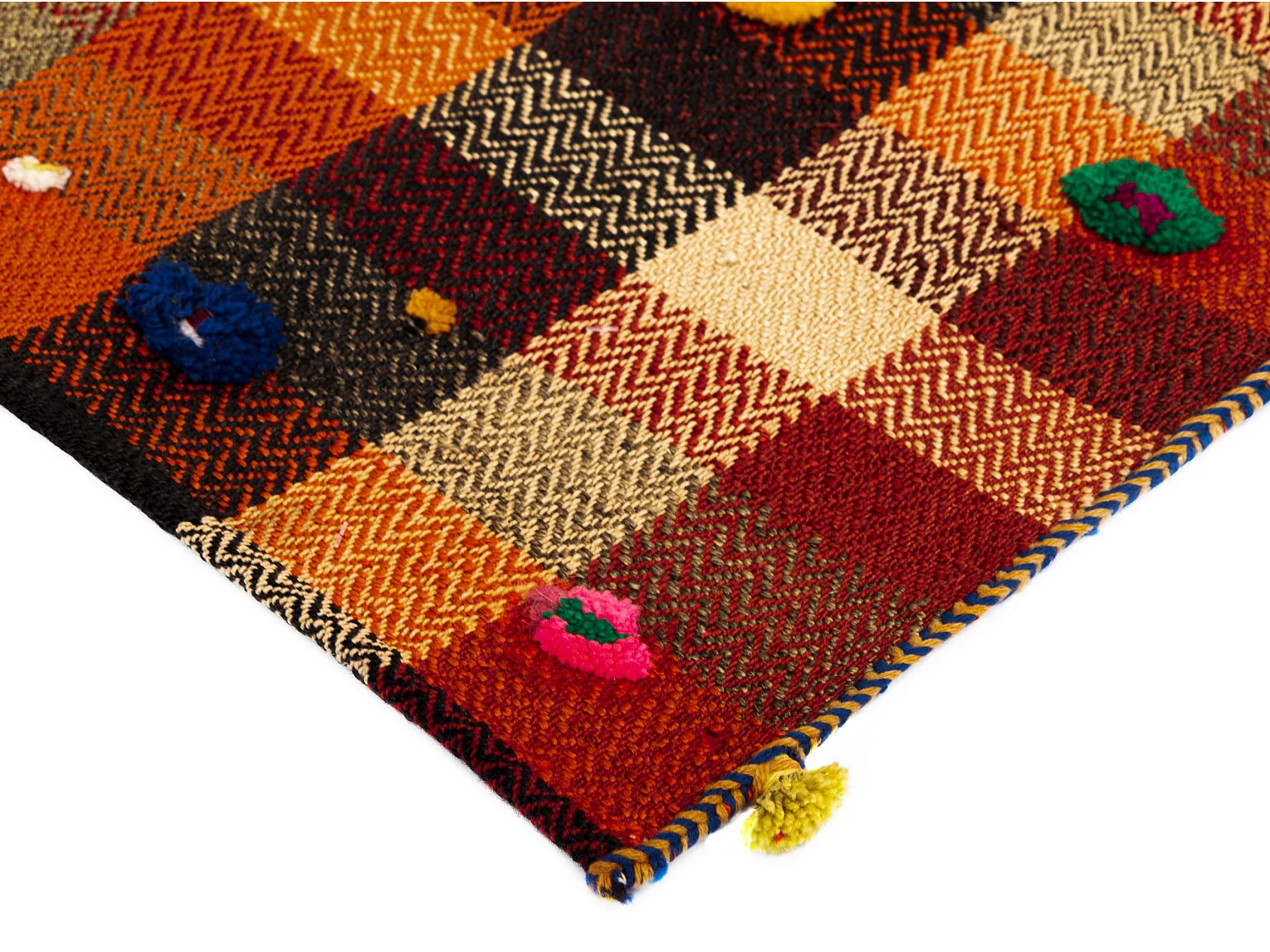 Wollteppich 148x230 Orange Jajim