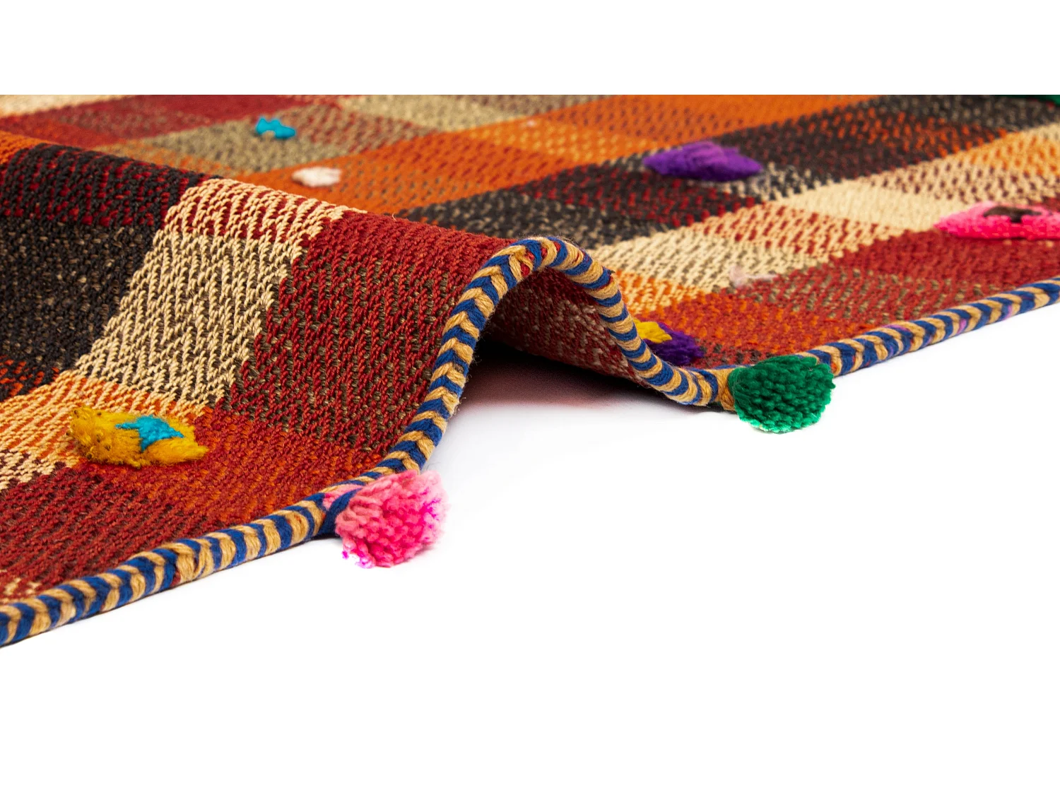 Wollteppich 148x230 Orange Jajim