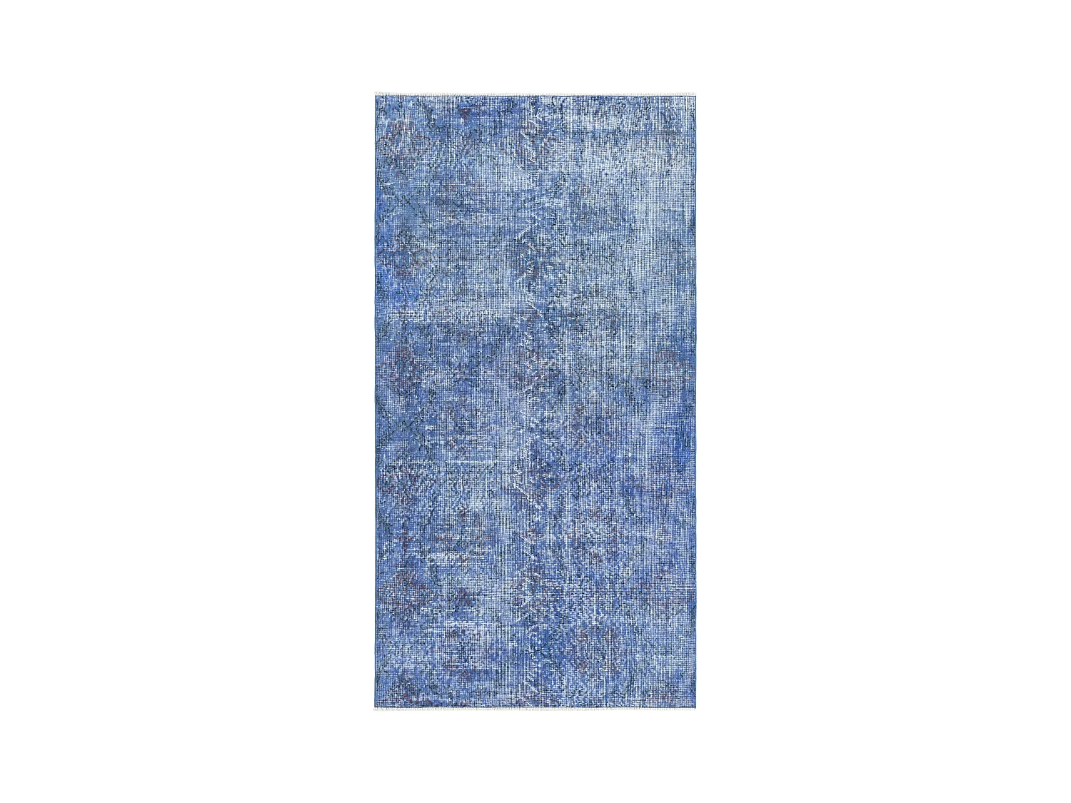 Tapis de laine 109x208 Bleu Ultra Vintage