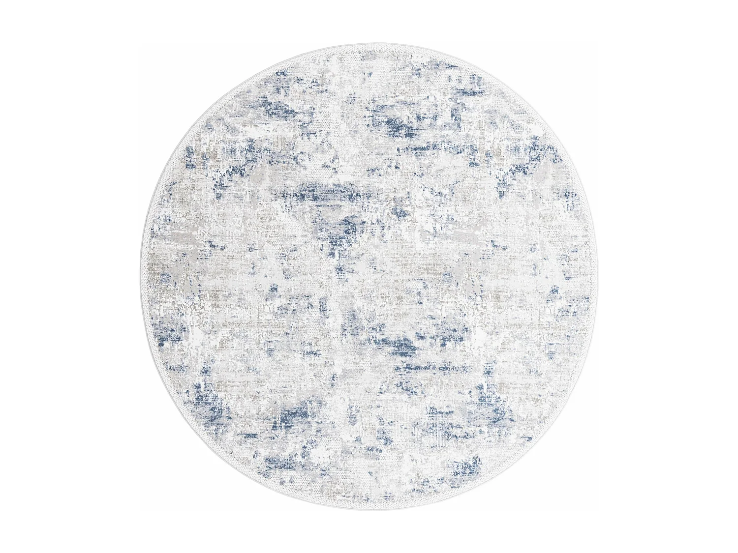 Tapis 125x125 Bleu Davos Excellence