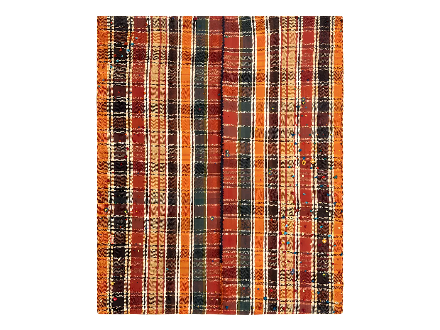 Tapis de laine 146x177 rouge Jajim