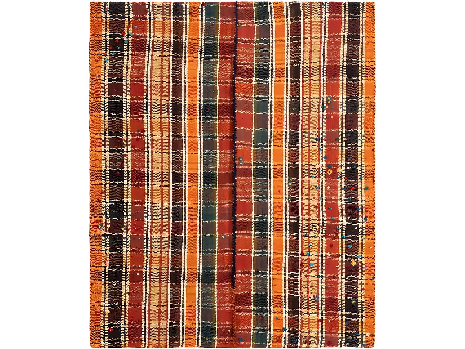 Tapis de laine 146x177 rouge Jajim