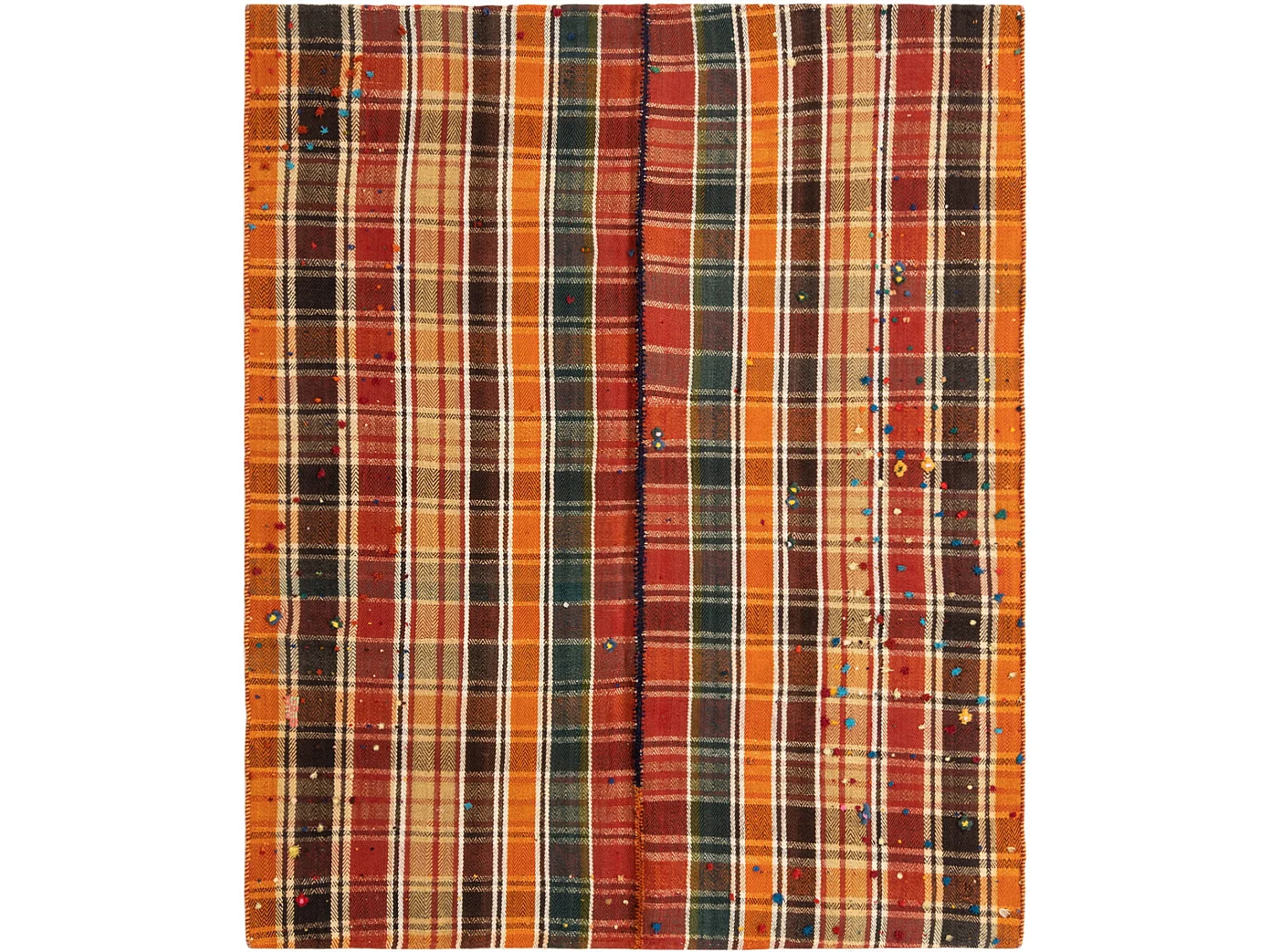 Tapis de laine 146x177 rouge Jajim