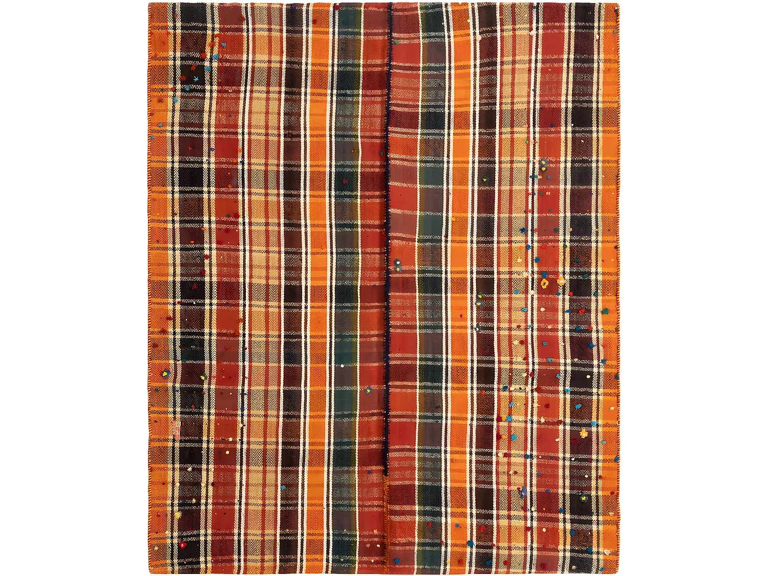 Tapis de laine 146x177 rouge Jajim