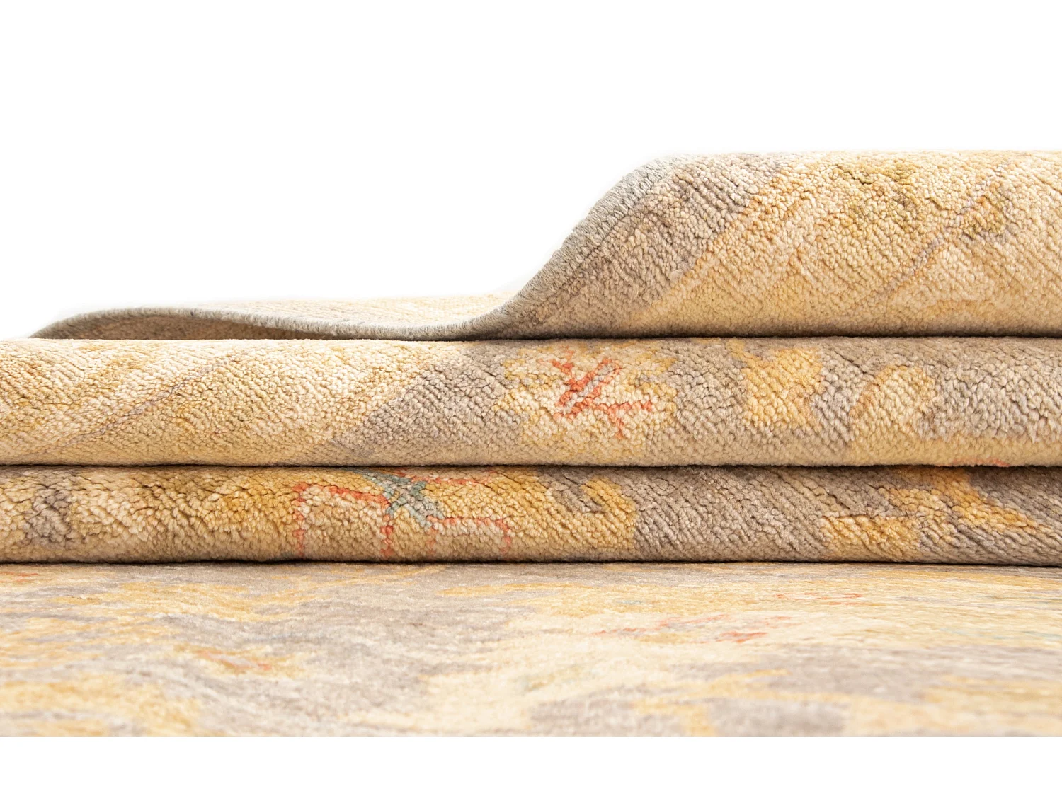 Wollteppich 177x245 Beige Kaizar