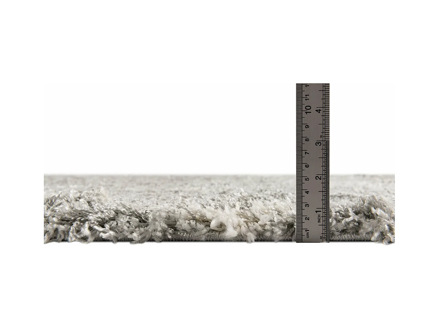 Tapis shaggy 185x185 gris Lachen Fence