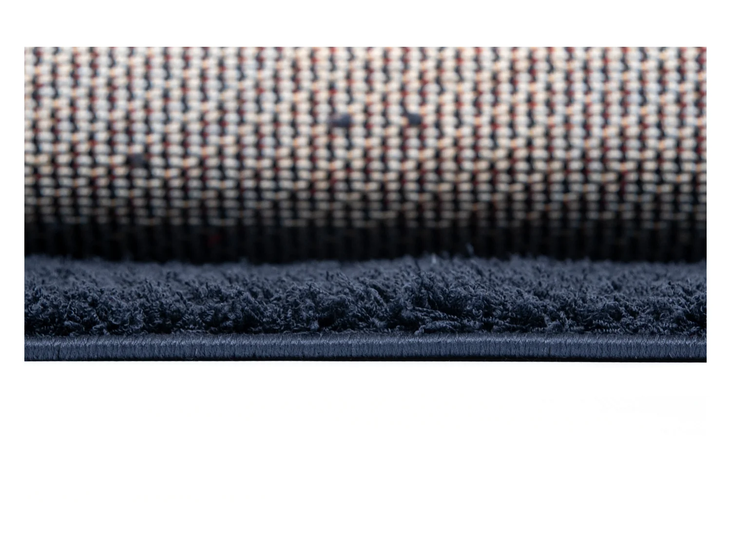 Tappeto shaggy  125x125 blu notte Luzern