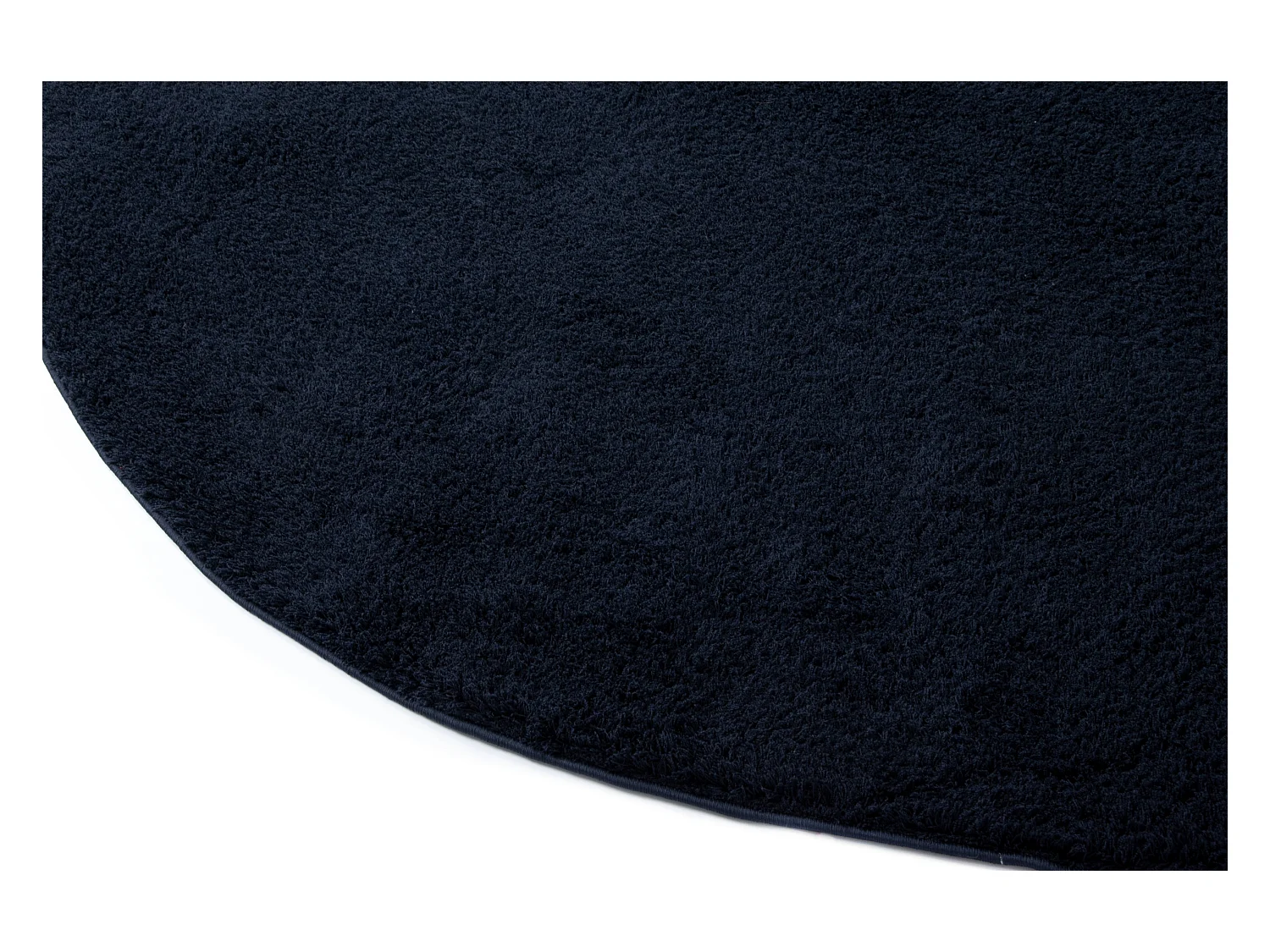 Tappeto shaggy  125x125 blu notte Luzern