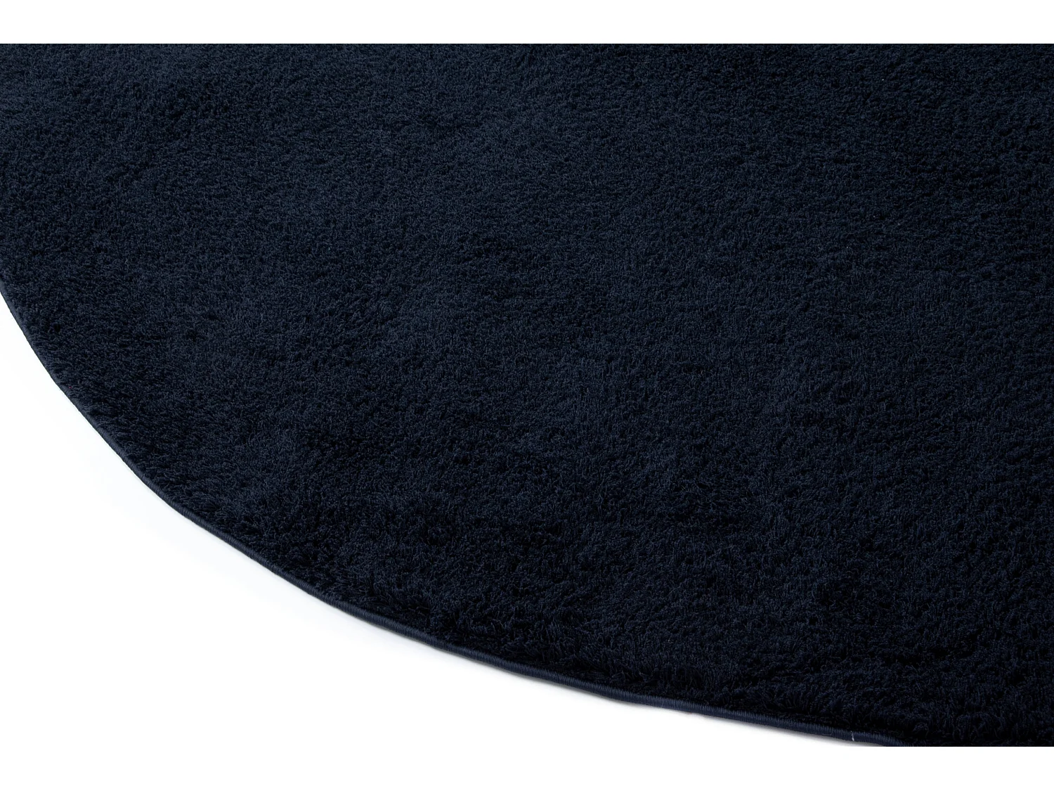 Hoogpolig tapijt 125x125 NachtBlauw Luzern