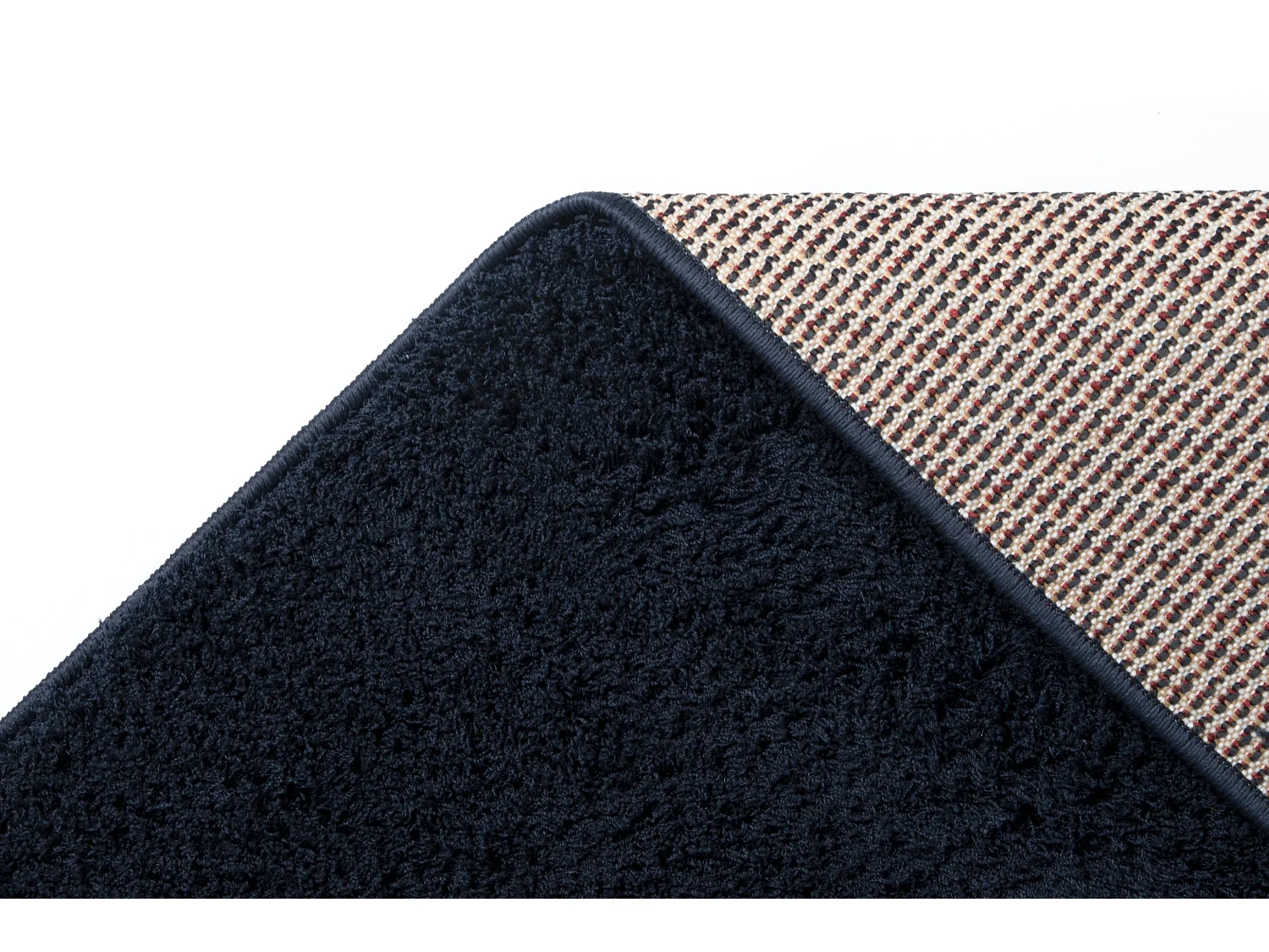 Hoogpolig tapijt 125x125 NachtBlauw Luzern