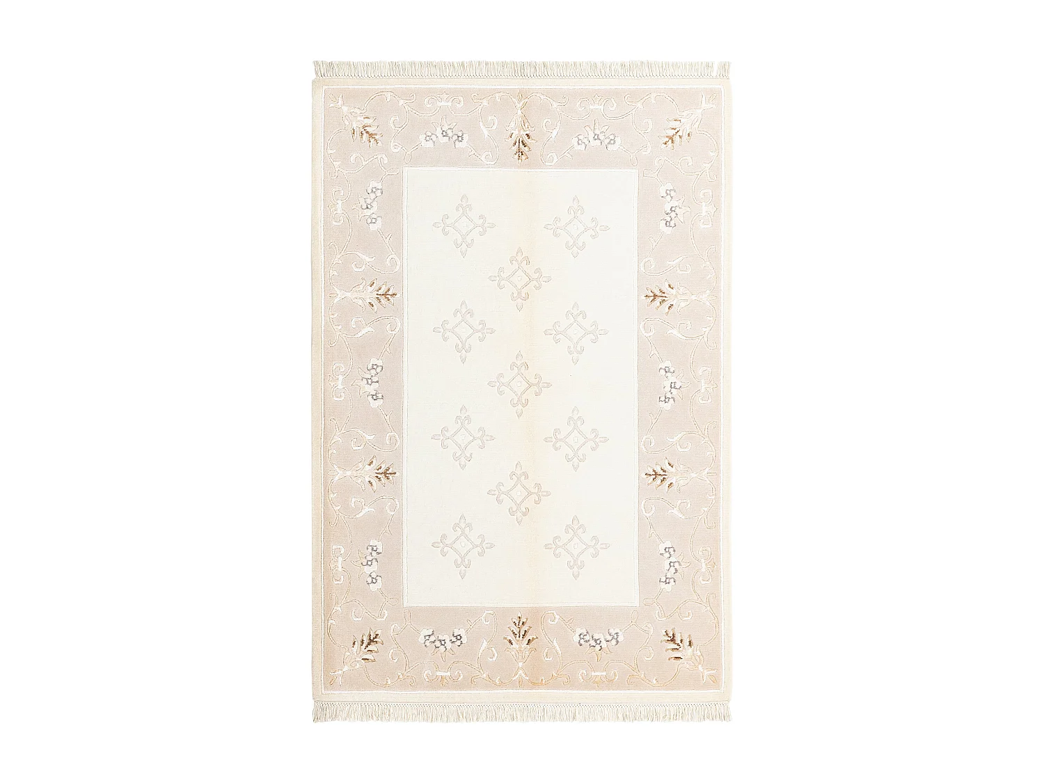 Tapis de laine 122x183 beige Darya