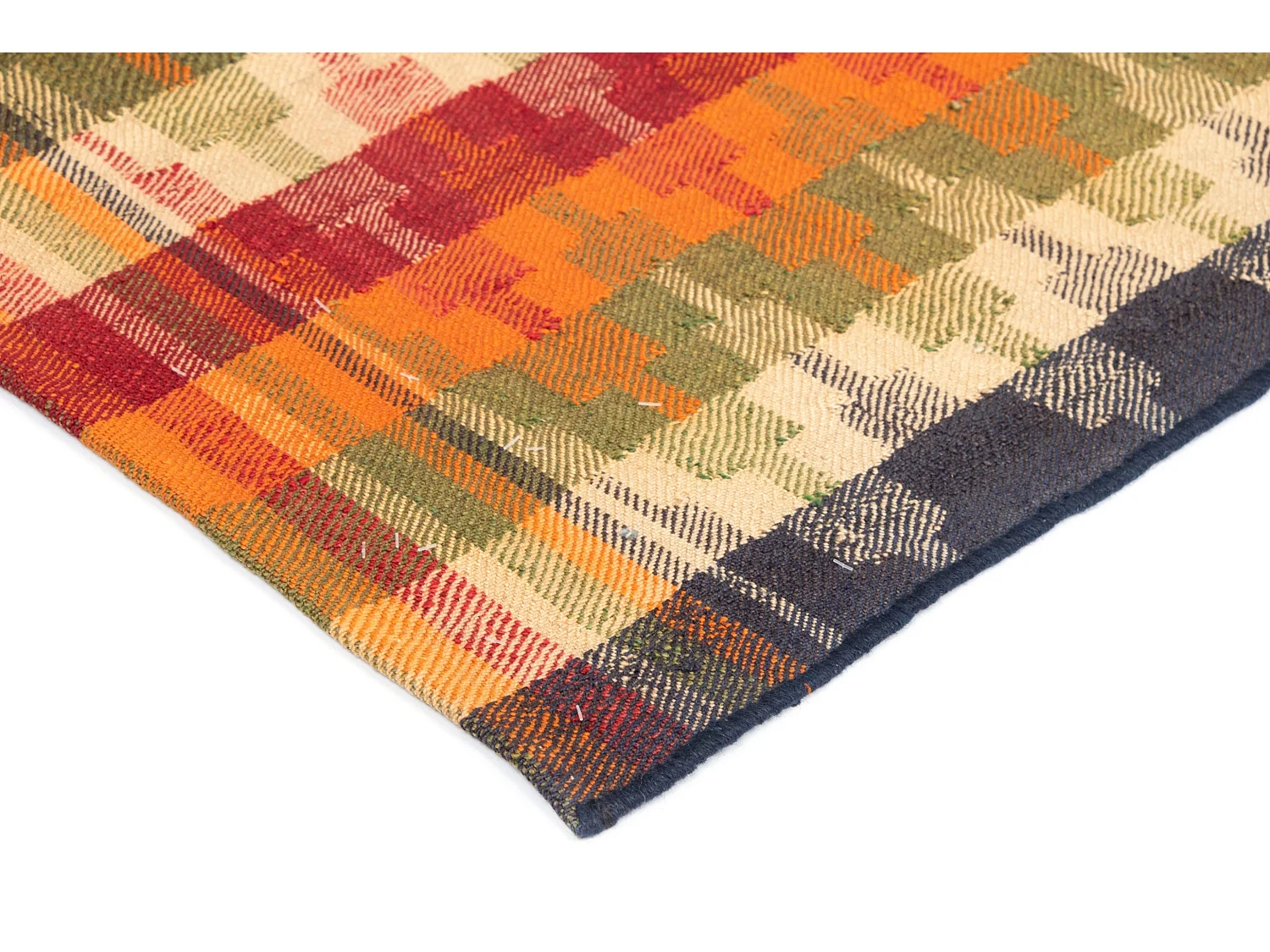 Wollteppich 151x211 Orange Jajim