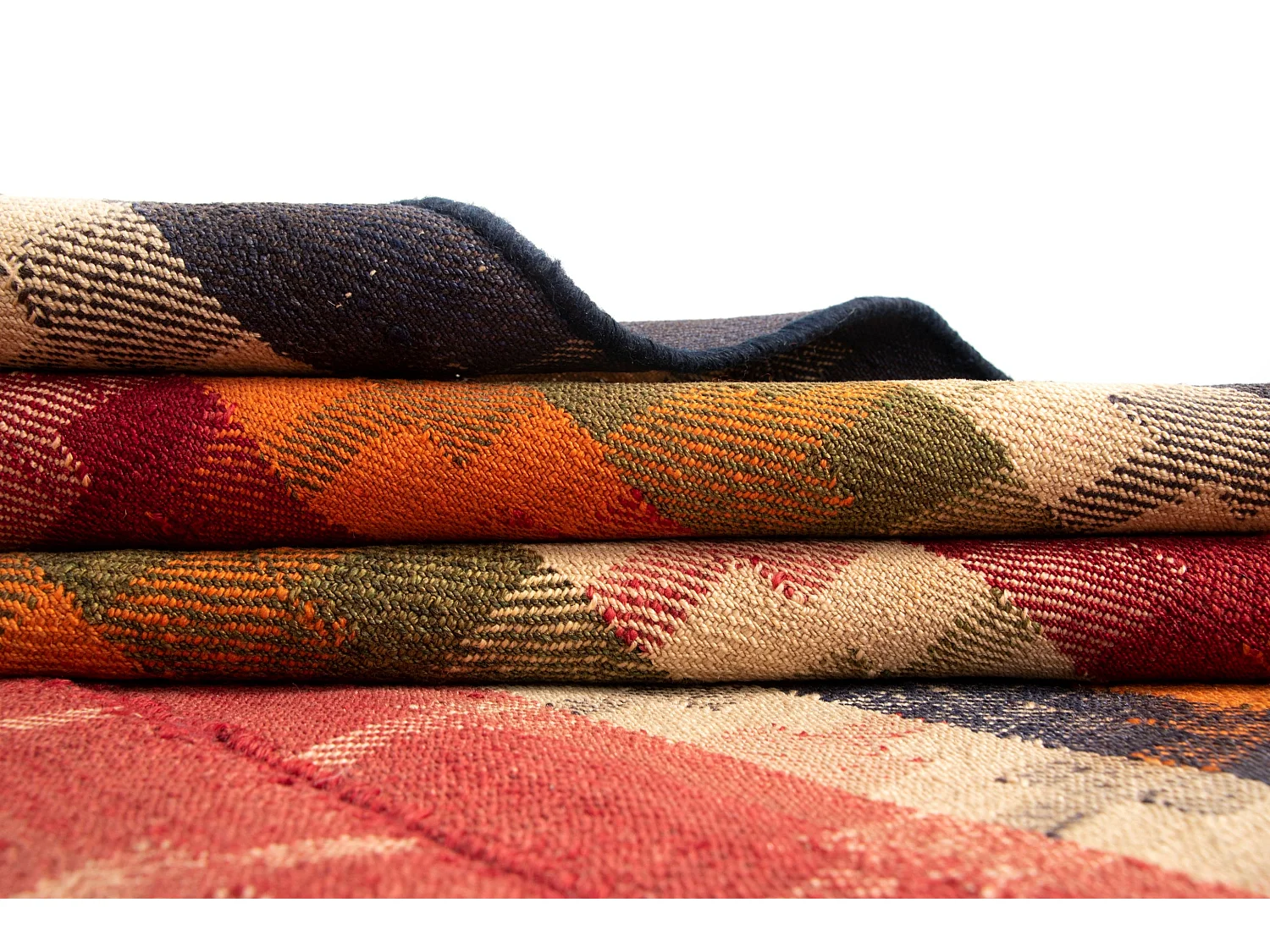 Wollteppich 151x211 Orange Jajim