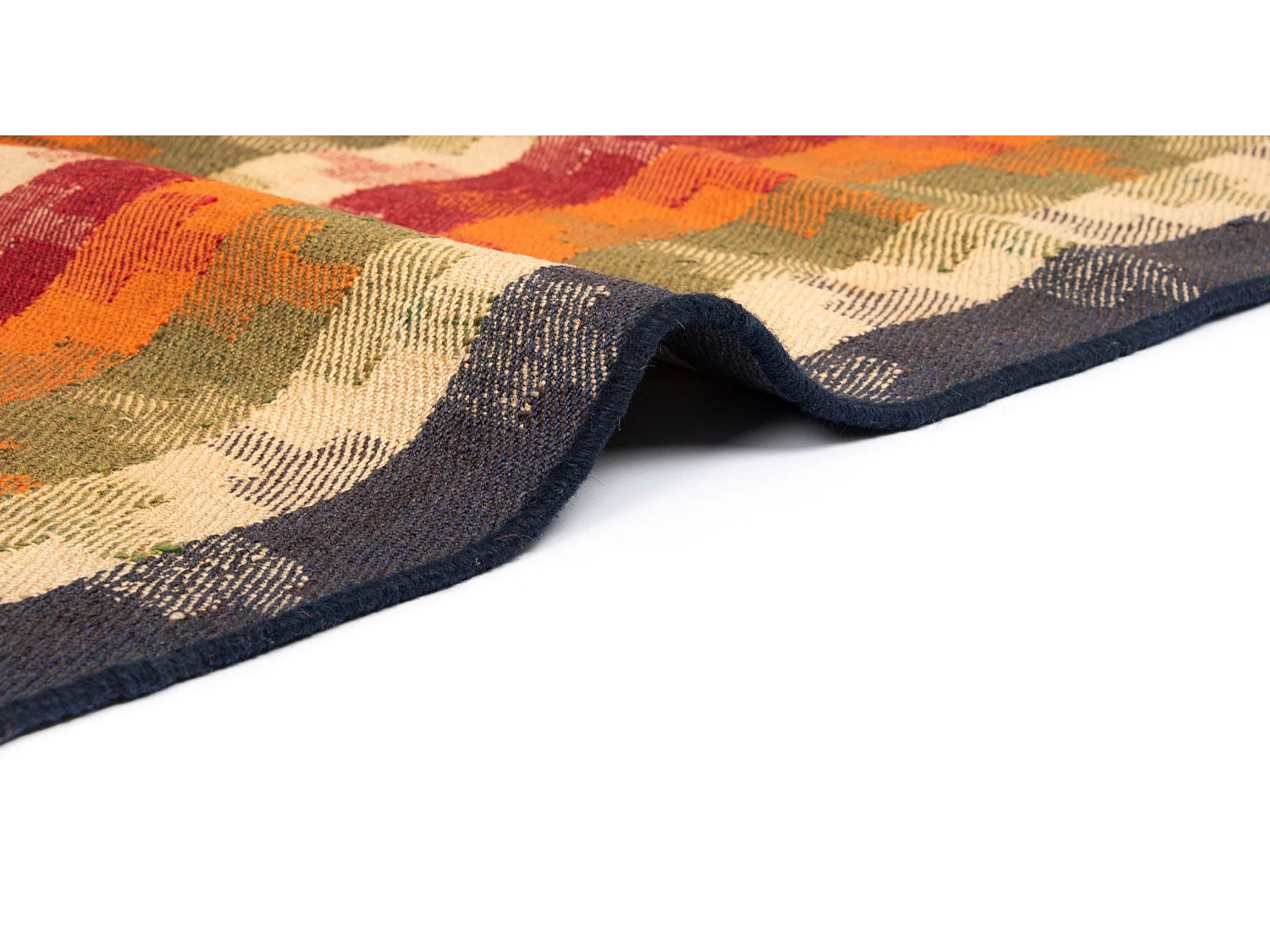 Wollteppich 151x211 Orange Jajim